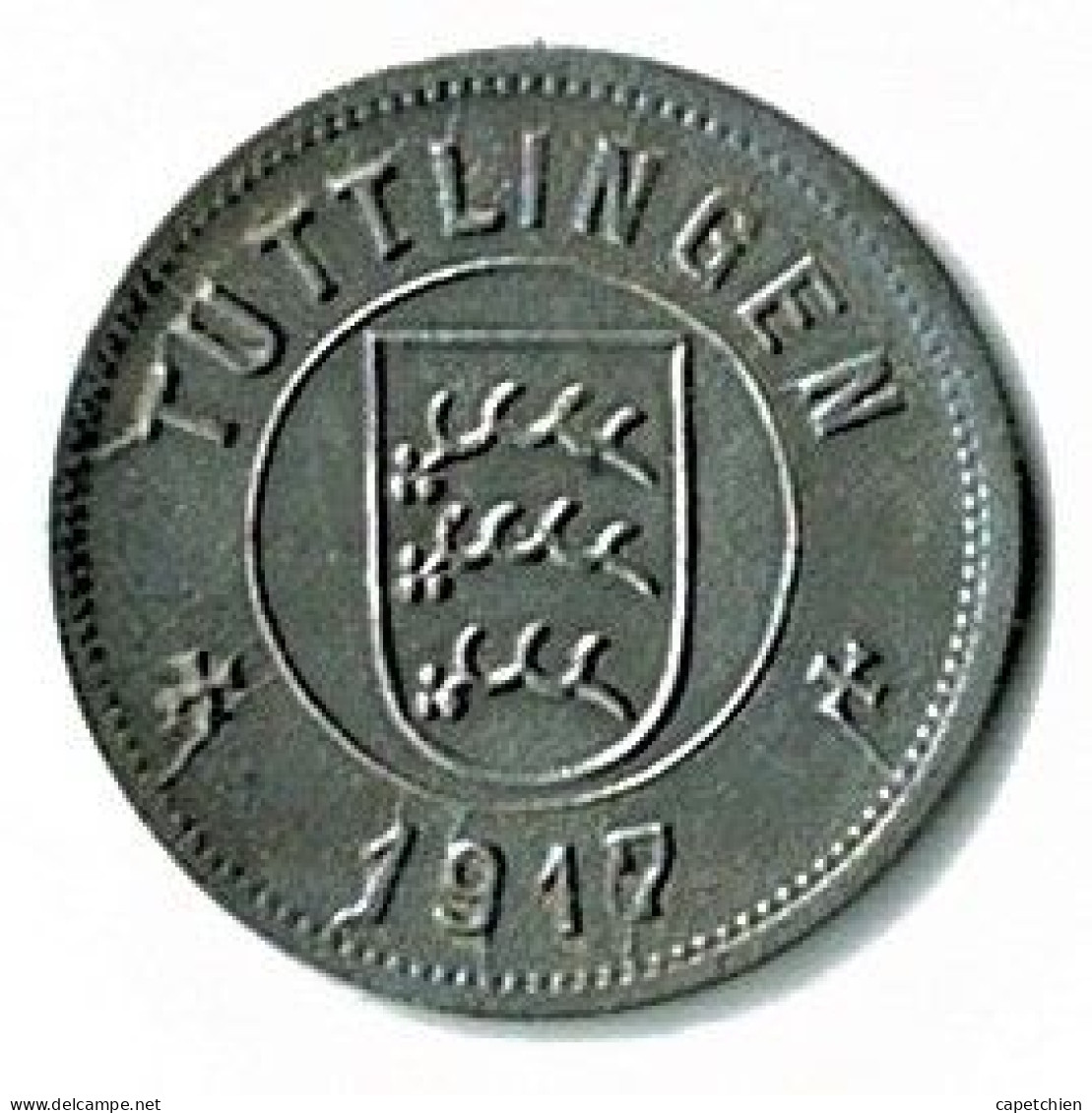 ALLEMAGNE / NOTGELD / STADT TÜTTLINGEN / 10 PFG../ 1917 / FER / 20.1  Mm / ETAT SUP / 552.4 - Other & Unclassified