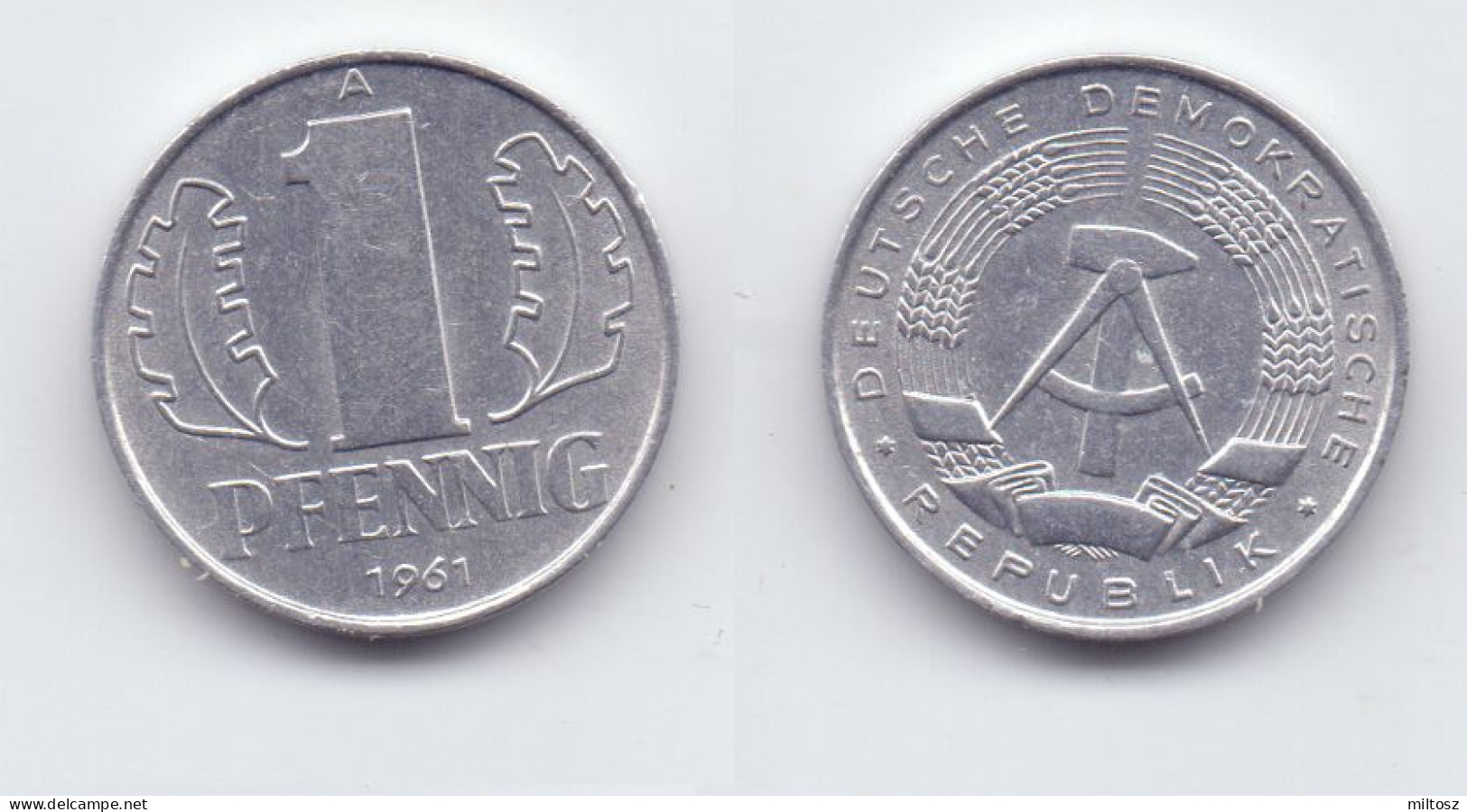 Germany DDR 1 Pfennig 1961 A - 1 Pfennig