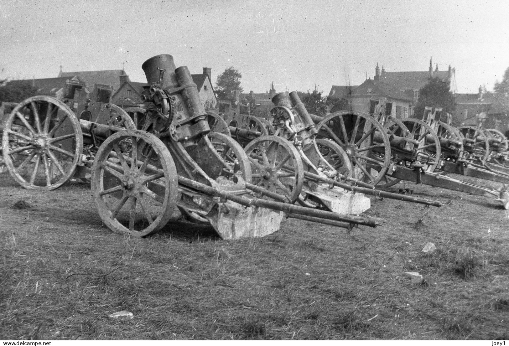 Photo Grande Guerre Format 13/18 Tirage Contemporain Argentique ,artillerie. - War, Military