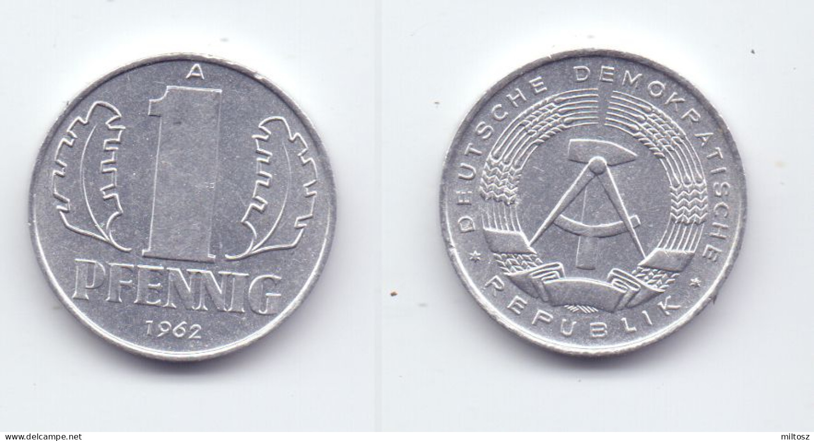 Germany DDR 1 Pfennig 1962 A - 1 Pfennig