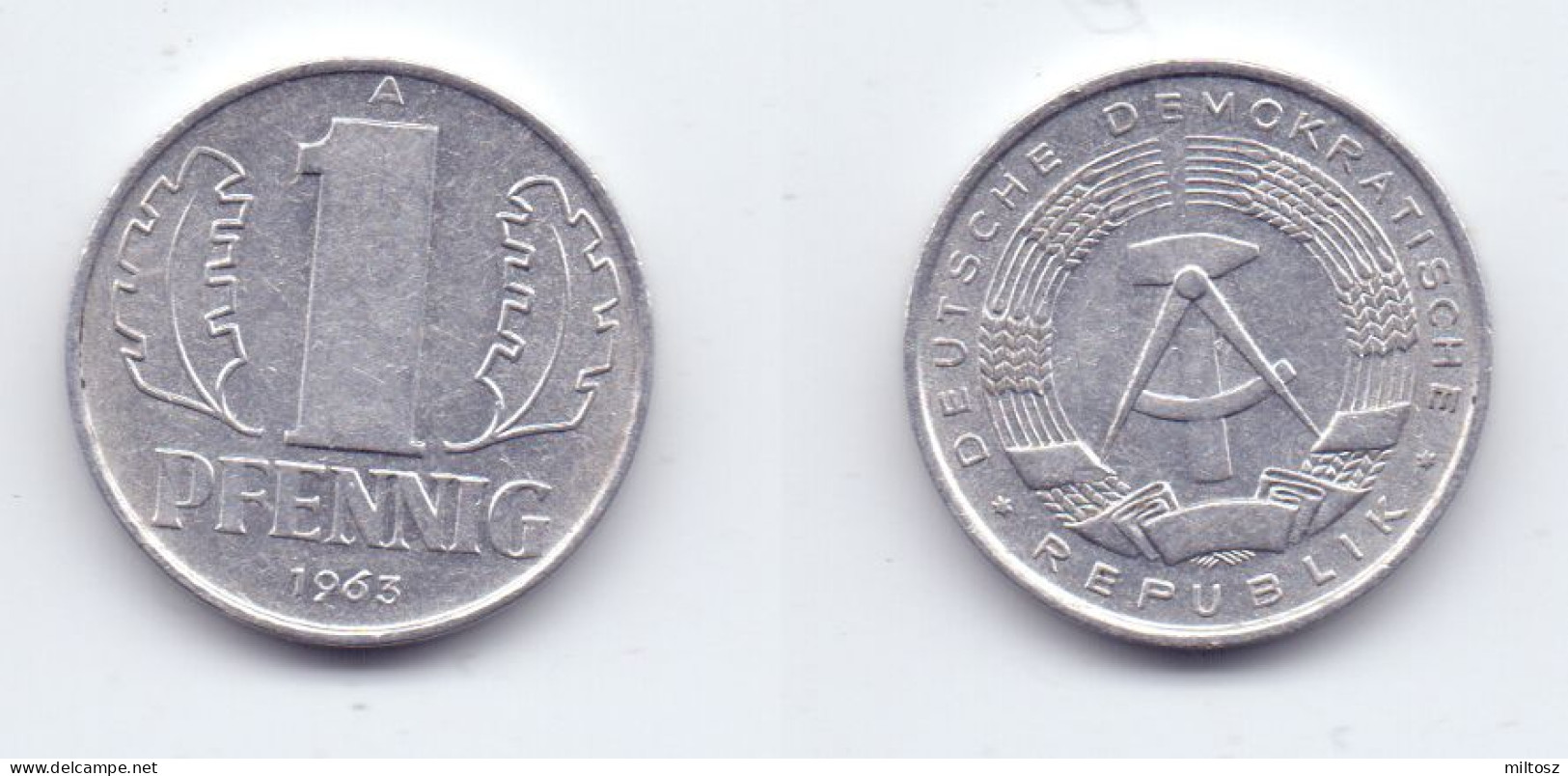 Germany DDR 1 Pfennig 1963 A - 1 Pfennig