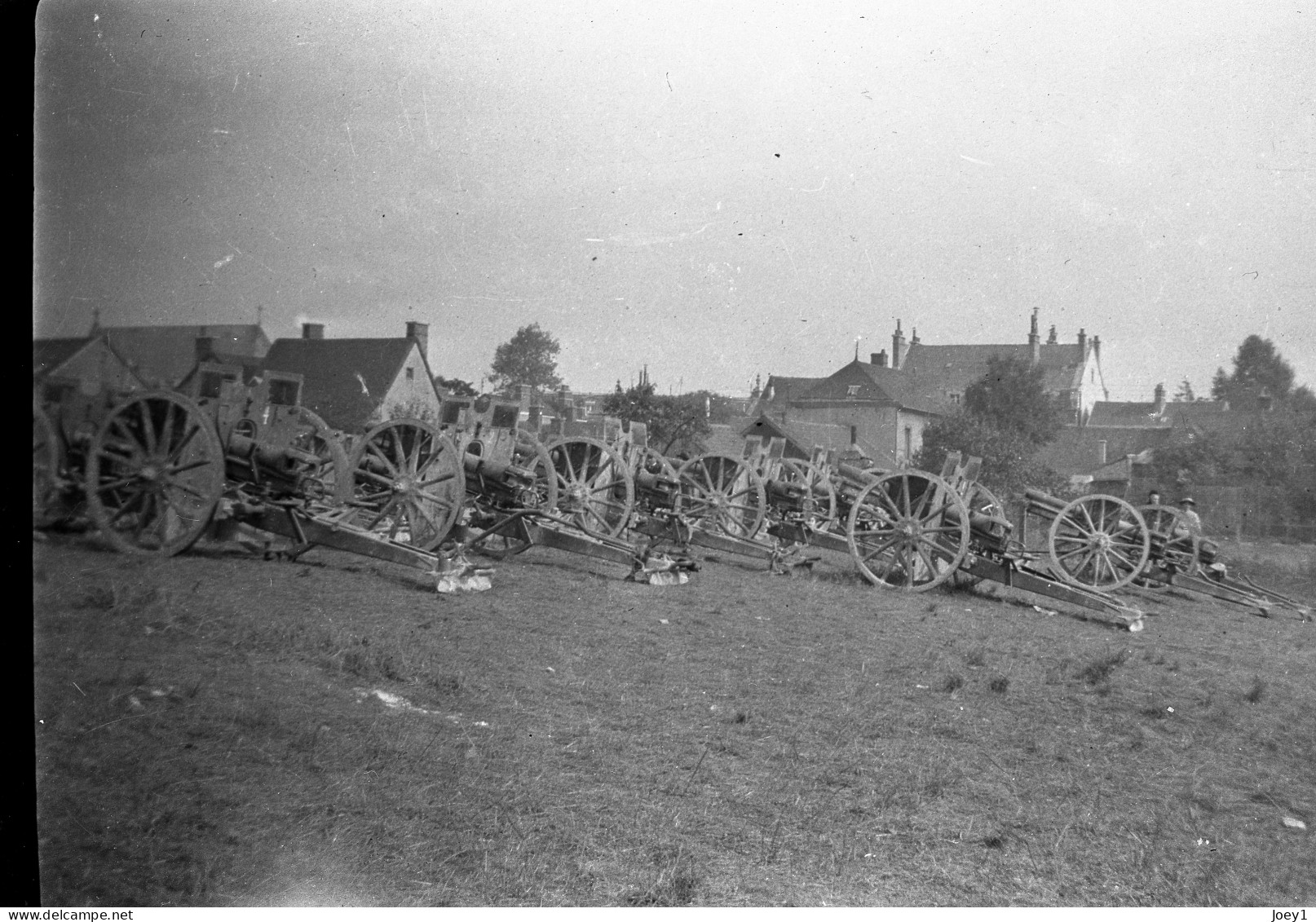 Photo Grande Guerre Format 13/18 Tirage Contemporain Argentique ,artillerie. - Krieg, Militär