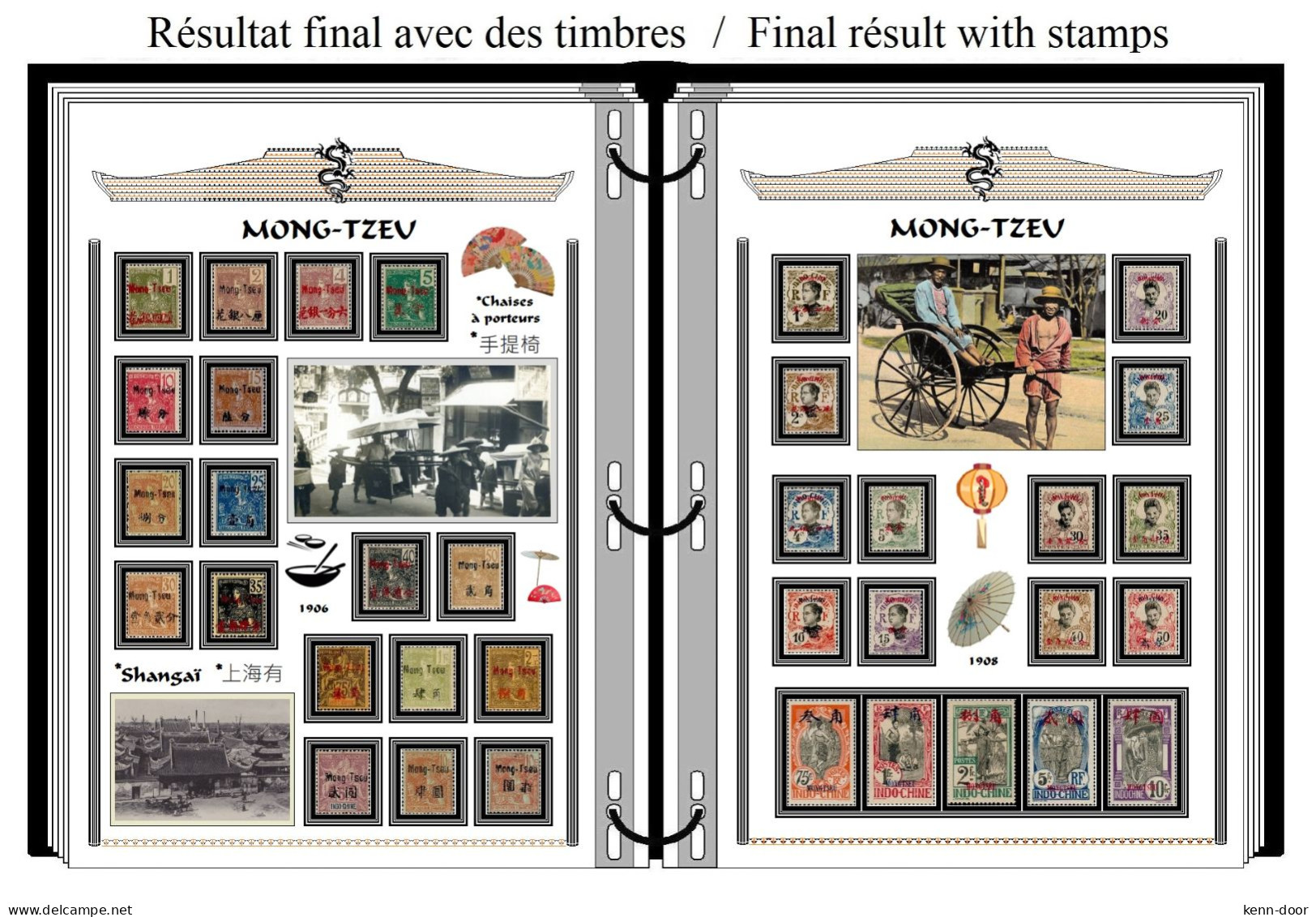 Album De Timbres à Imprimer   MONG-TZEU - Altri & Non Classificati