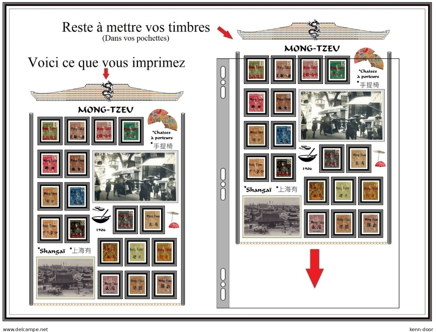 album de timbres à imprimer   MONG-TZEU