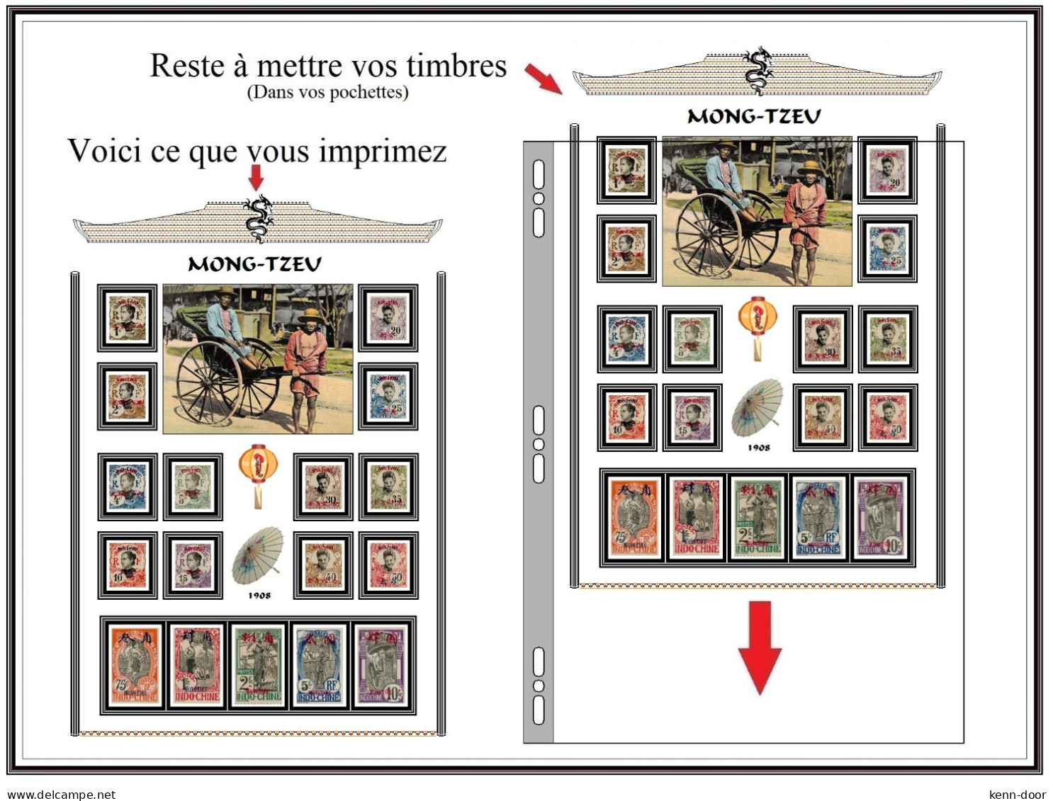 album de timbres à imprimer   MONG-TZEU