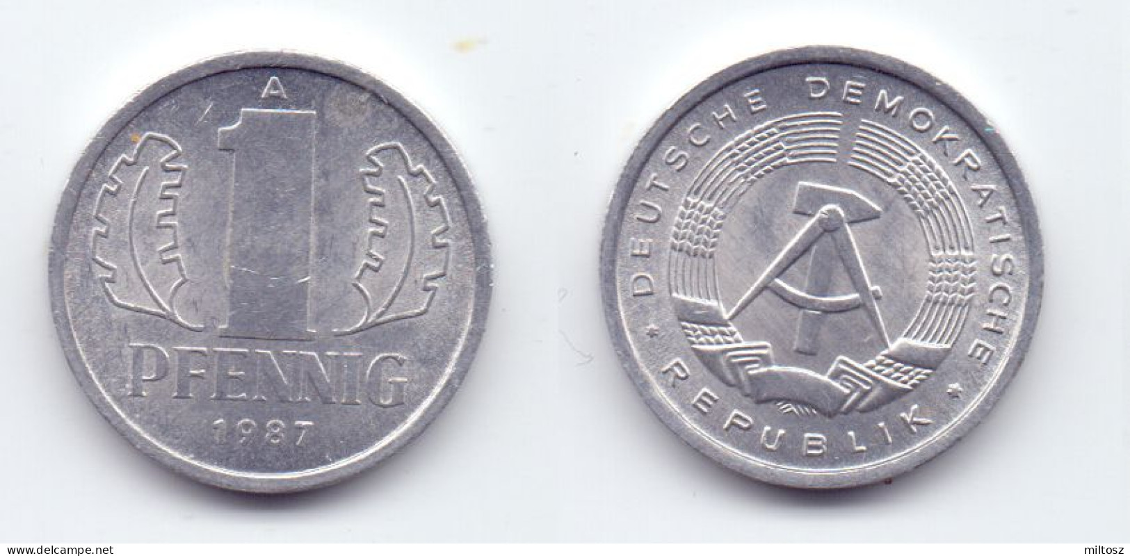 Germany DDR 1 Pfennig 1987 A - 1 Pfennig