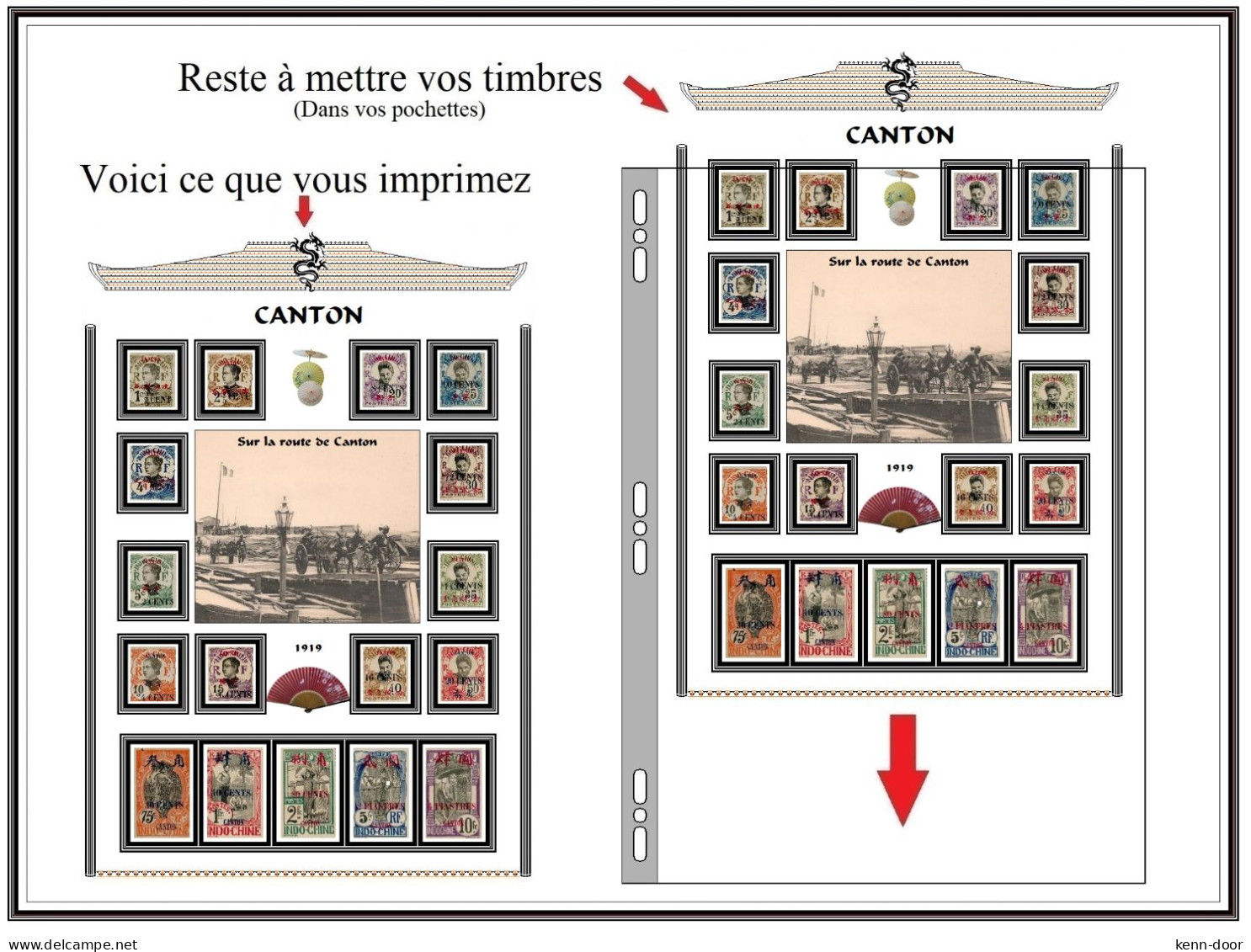 Album de timbres à imprimer   CANTON