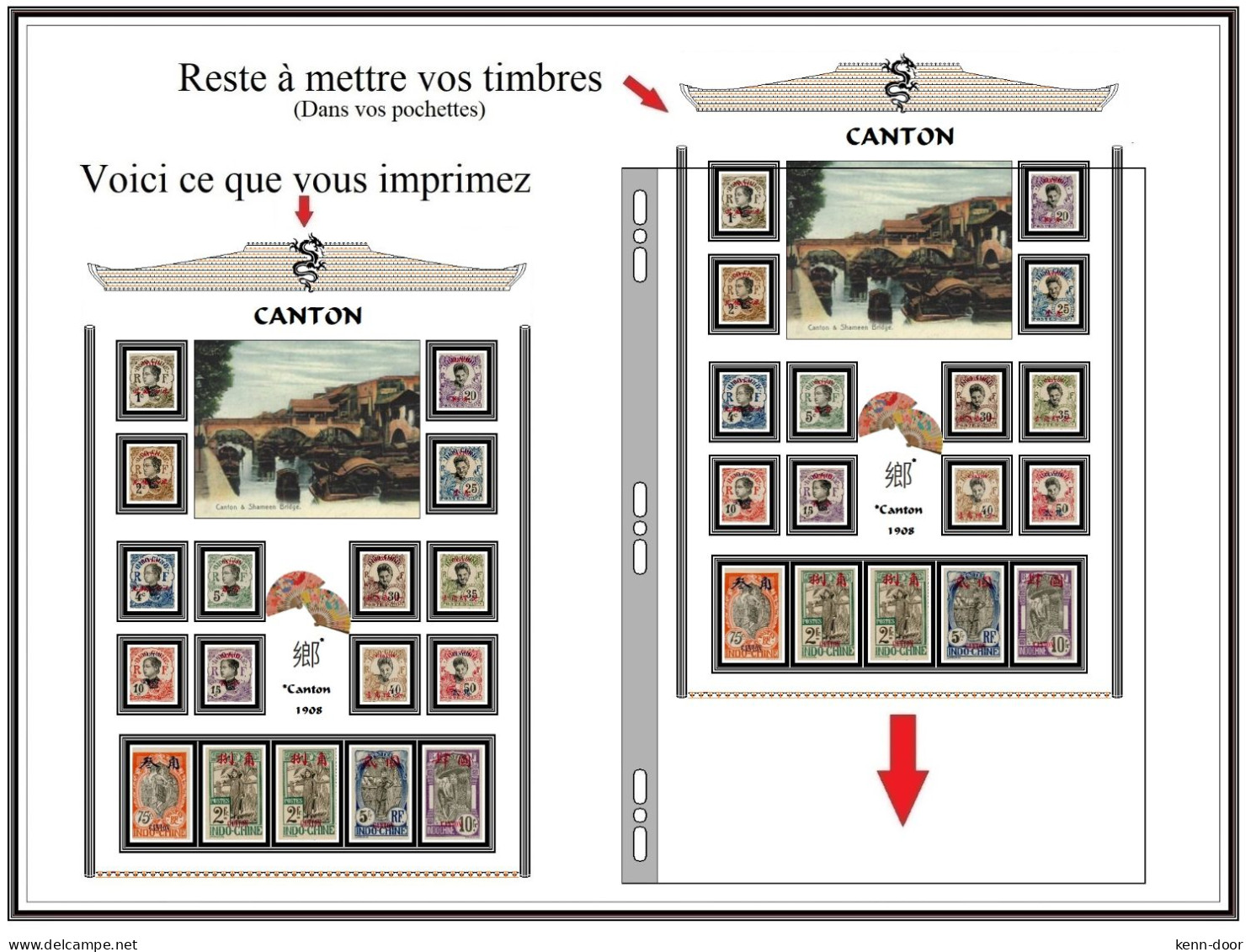 Album de timbres à imprimer   CANTON