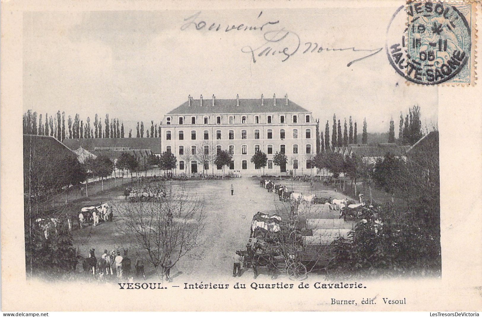 MILITARIA - VESOUL - Intérieur Du Quartier De Cavalerie - Carte Postale Ancienne - Barracks
