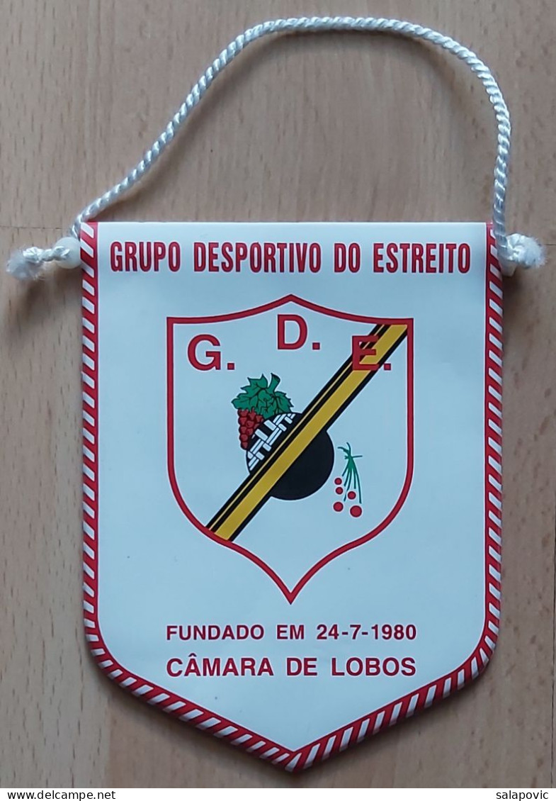 Grupo Desportivo Do Estreito Portugal Football Club Soccer Fussball Calcio PENNANT, SPORTS FLAG ZS 4/18 - Uniformes Recordatorios & Misc