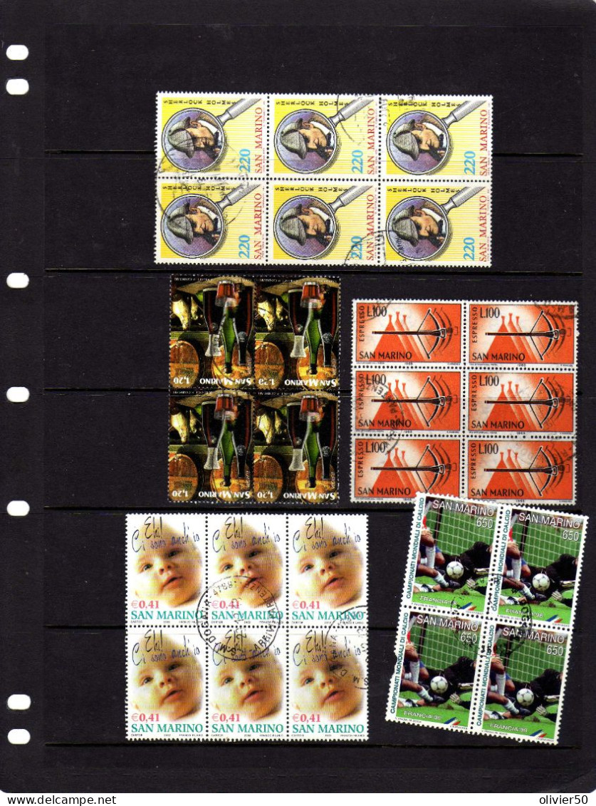 Saint-Marin - Express - Sherlock Holmes -Vin - Football - Obliteres - Used Stamps