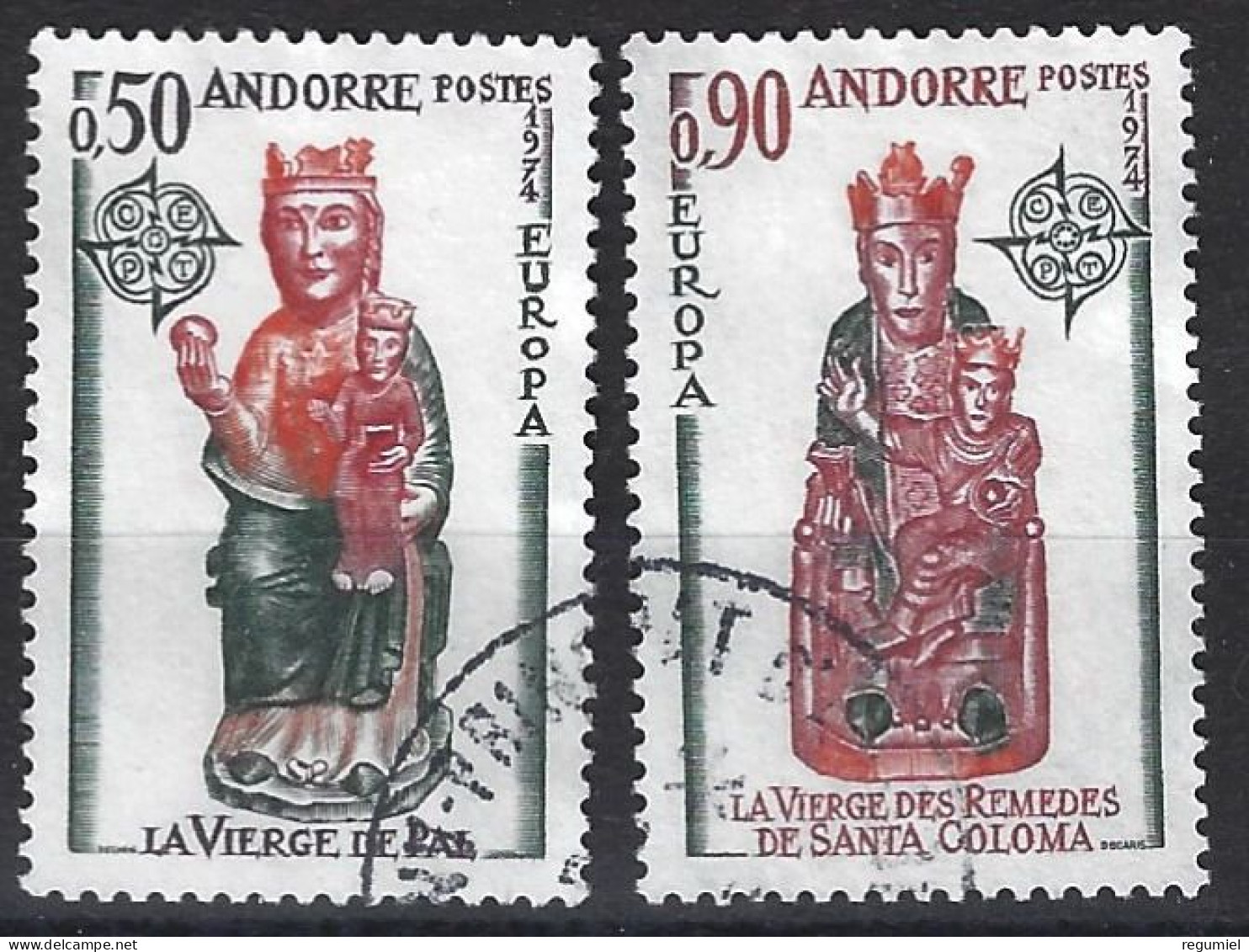 Andorra Francesa U 237/238 (o) Usado. 1974 - Usados