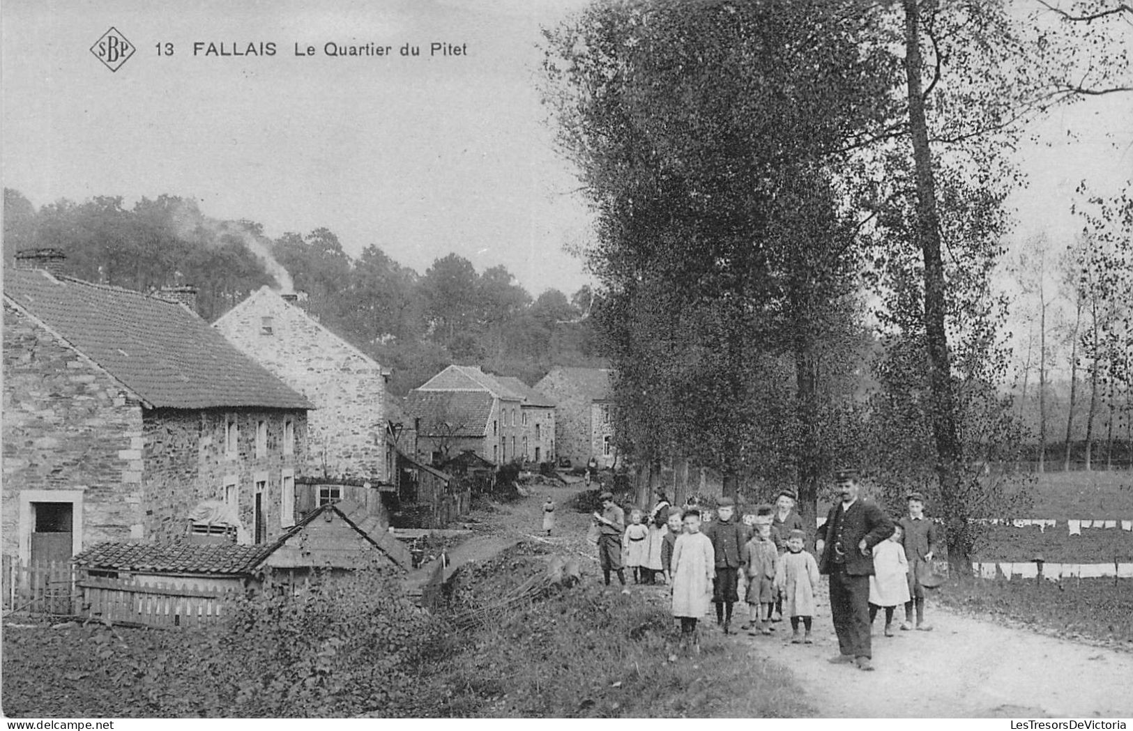 Belgique - Fallais - Le Quartier Du Pitet - Edit. Ste An Belge - Animé - Enfant  - Carte Postale Ancienne - Waremme