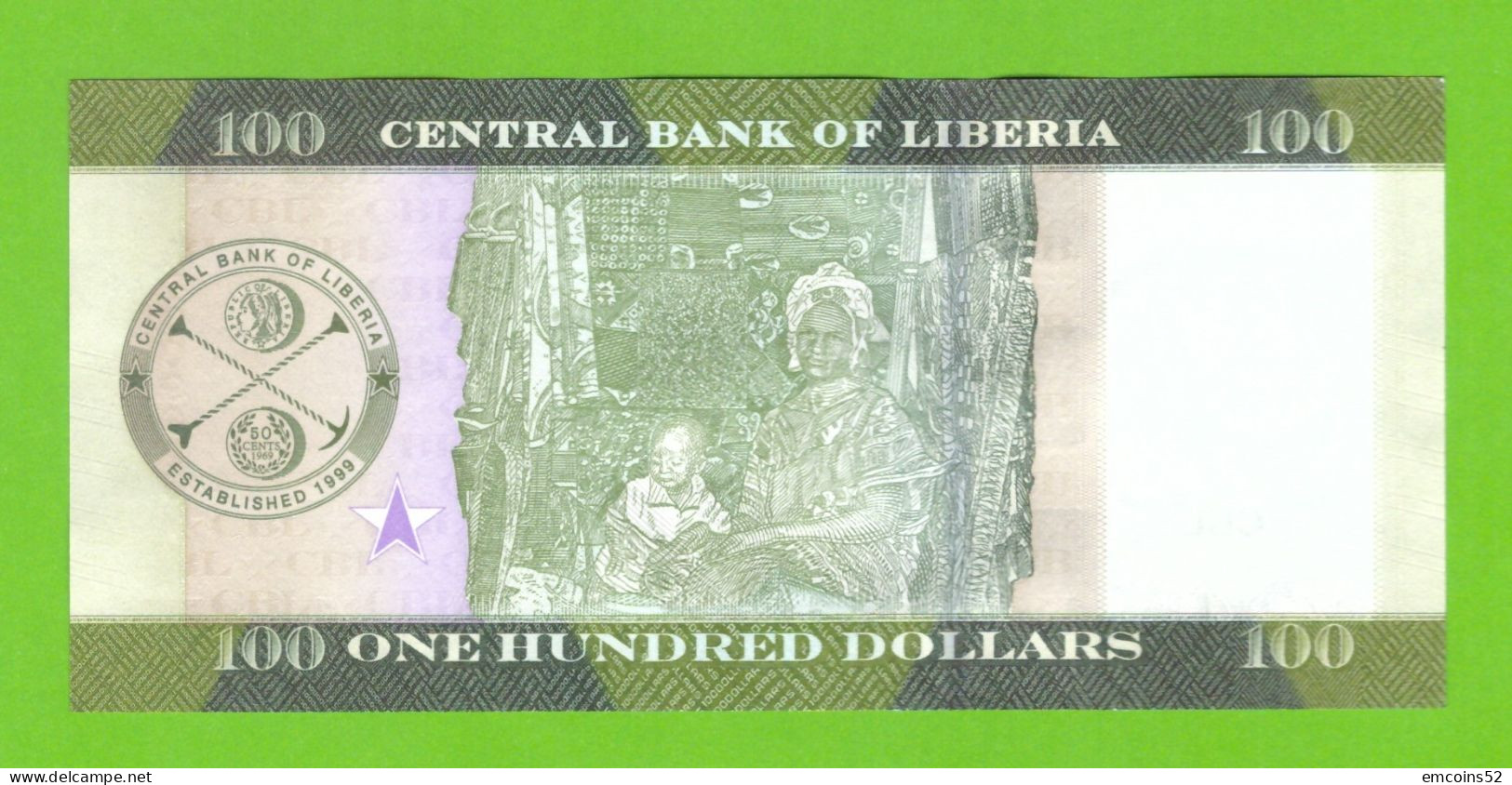 LIBERIA 100 DOLLARS 2017  P-35b UNC - Liberia