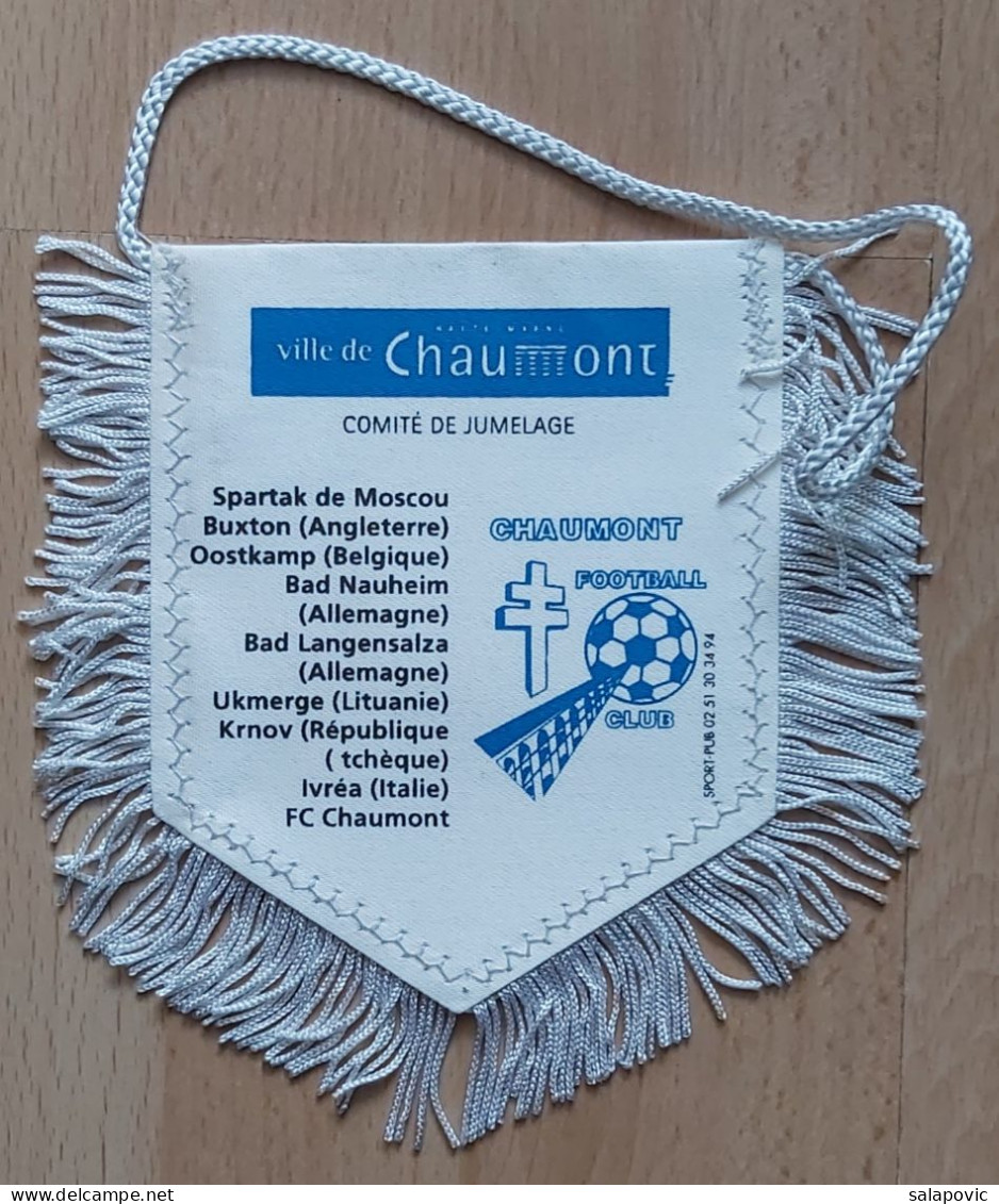 EURO 99 International Tournament Youth Football 1999 Chaumont  PENNANT, SPORTS FLAG ZS 4/20 - Abbigliamento, Souvenirs & Varie