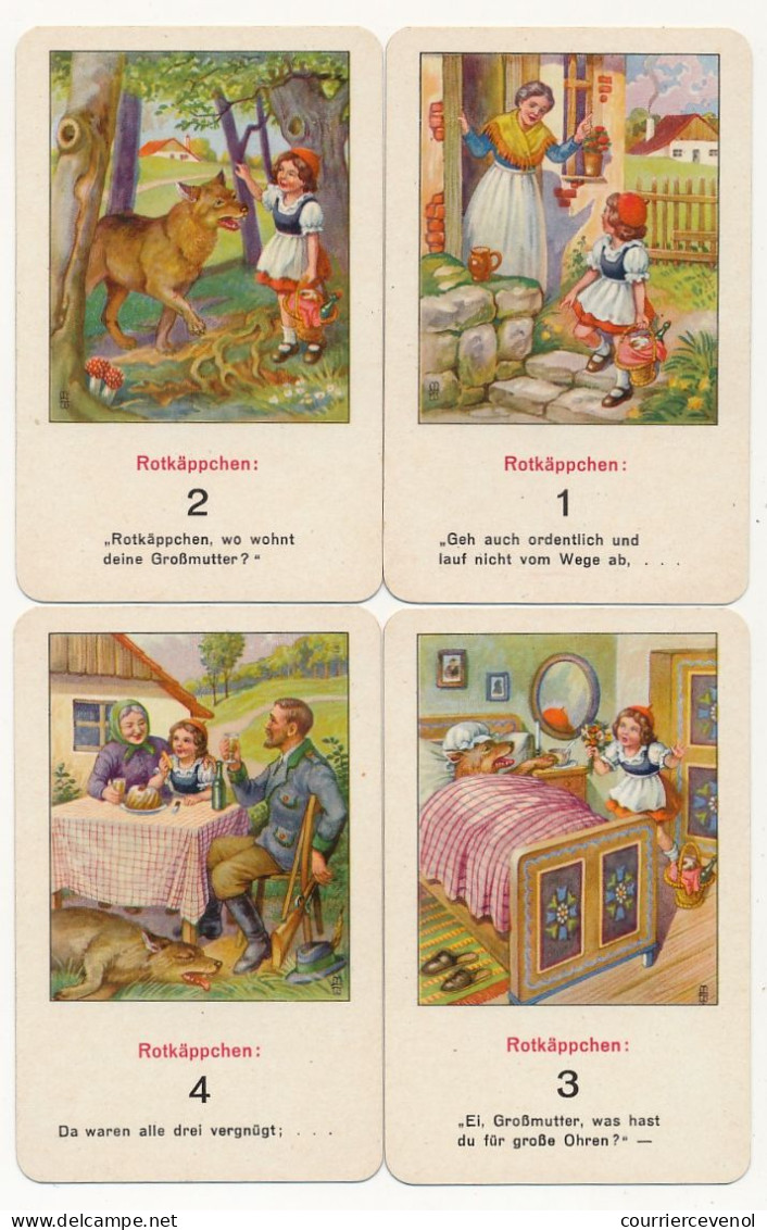 Märchen-Quartett Mit Texten Von Gebr Grimm - Nr 285 - Wiener Spielkartenfabrick Ferd Piatnik & Söhne - Speelkaarten