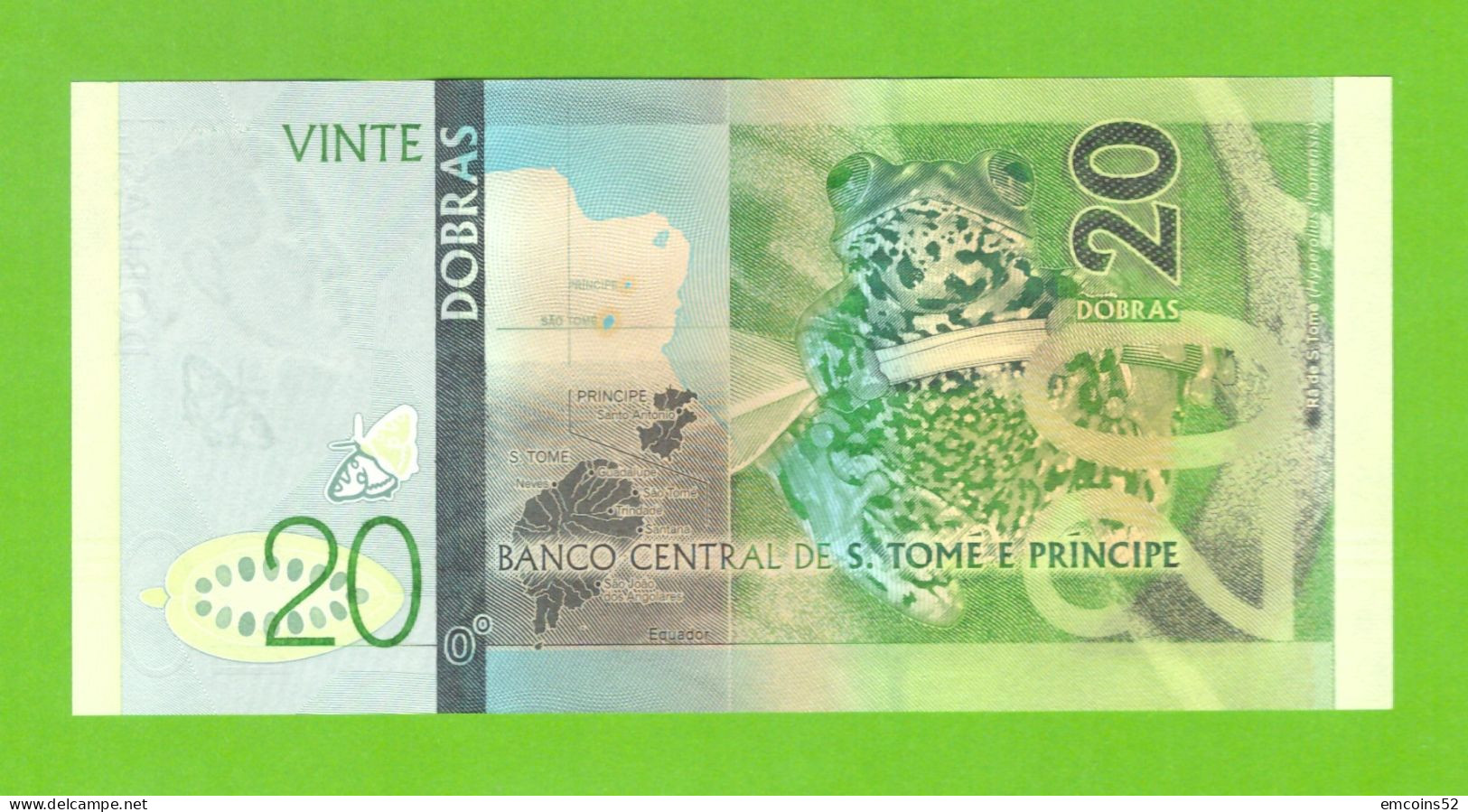 ST.THOMAS AND PRINCE 20 DOBRAS 2016 P-72 UNC - Sao Tomé Et Principe