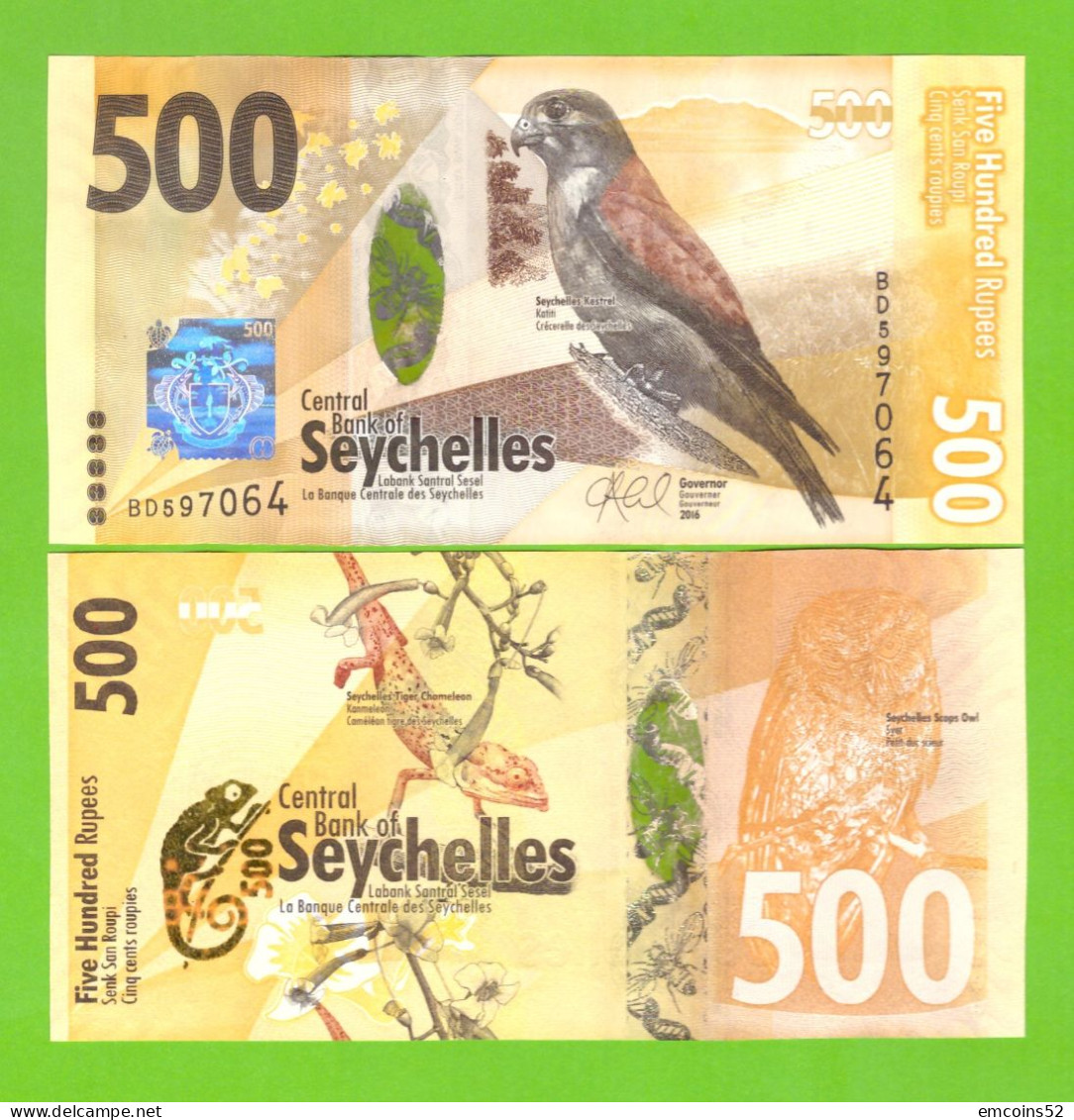 SEYCHELLES 500 RUPEES 2016 P-51 UNC - Seychellen