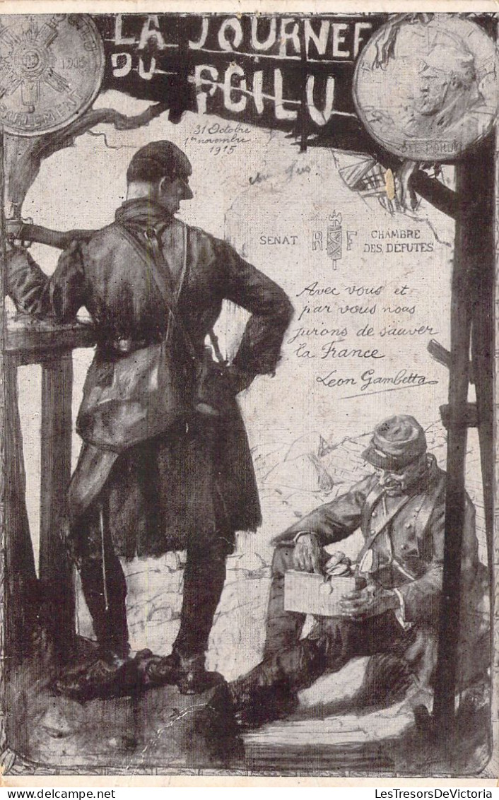 MILITARIA - La Journée Du Poilu - Illustration Non Signée - Carte Postale Ancienne - Heimat