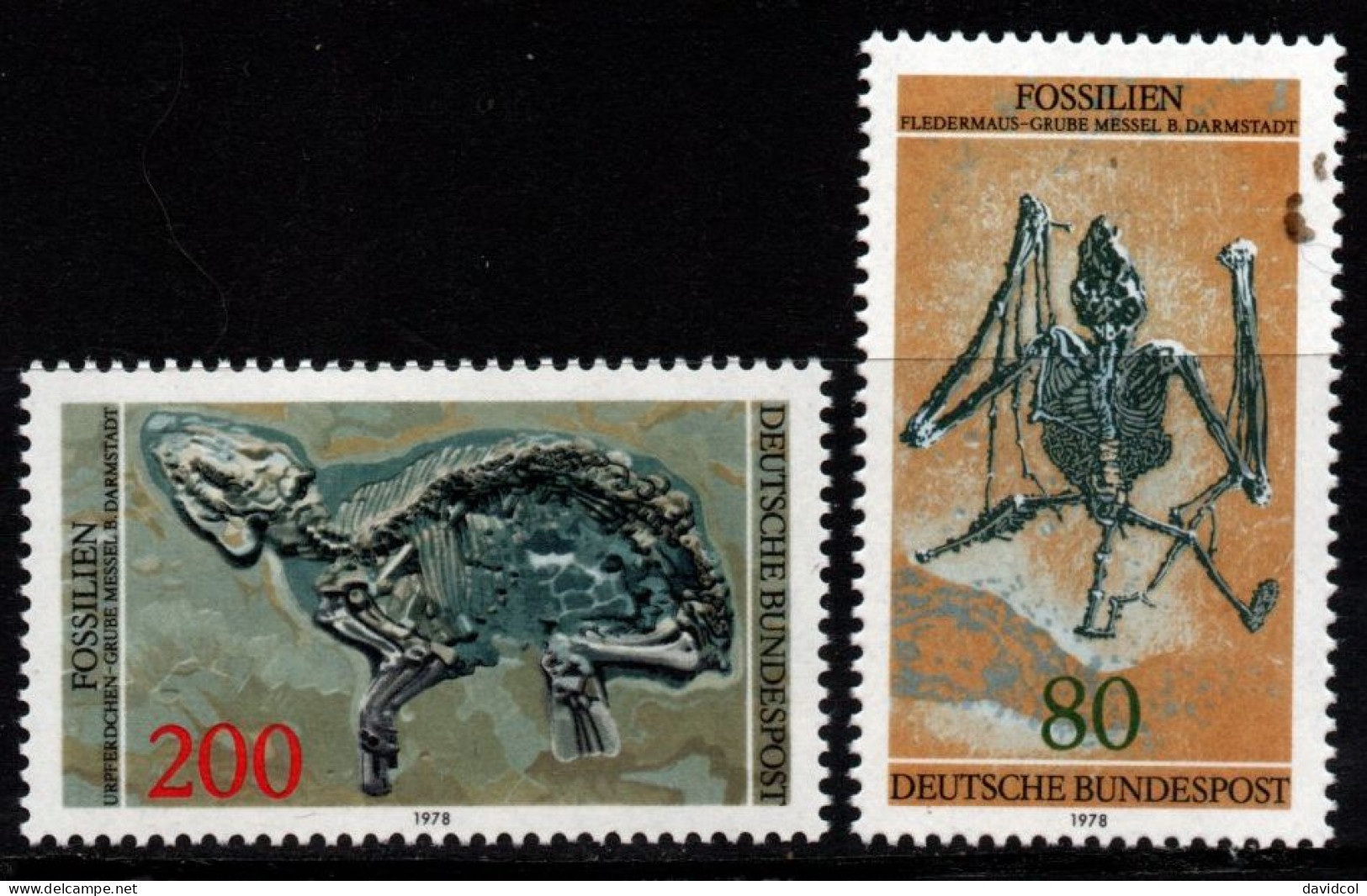 2358B - RFA, 1978 - SC#: 1275-1276 - MNH - ARCHAEOLOGICAL HERITAGE - FOSSILS - Fossiles
