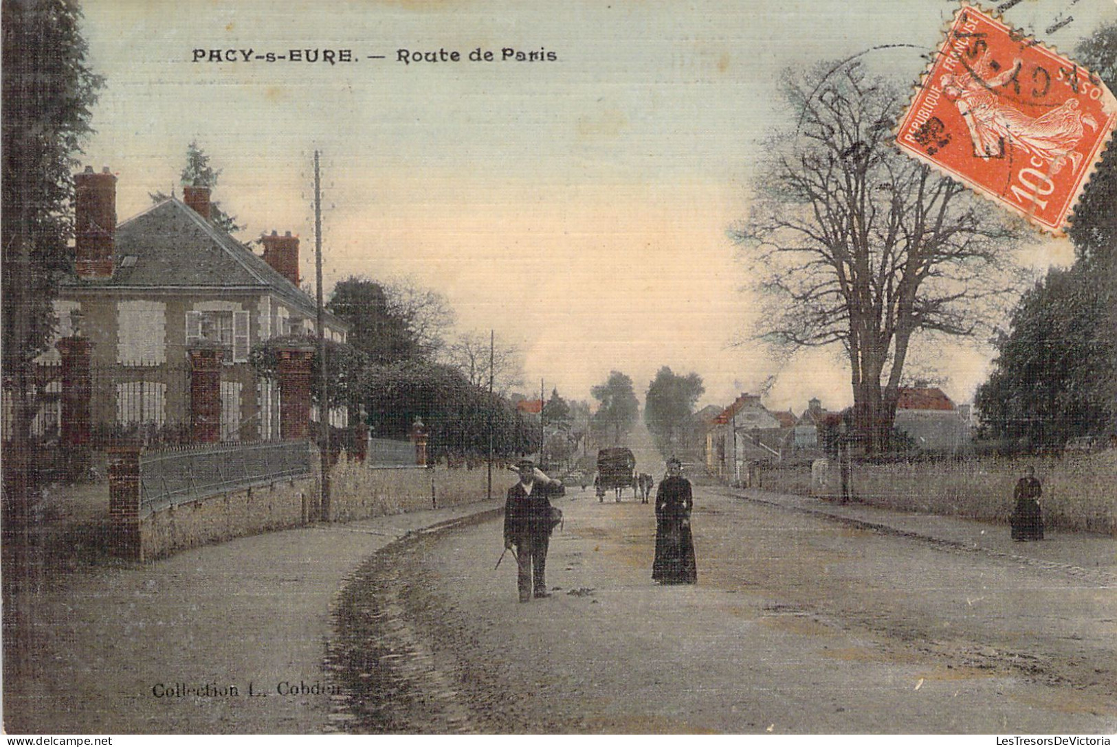 FRANCE - 27 - PACY SUR EURE - Route De Paris - Carte Postale Ancienne - Pacy-sur-Eure