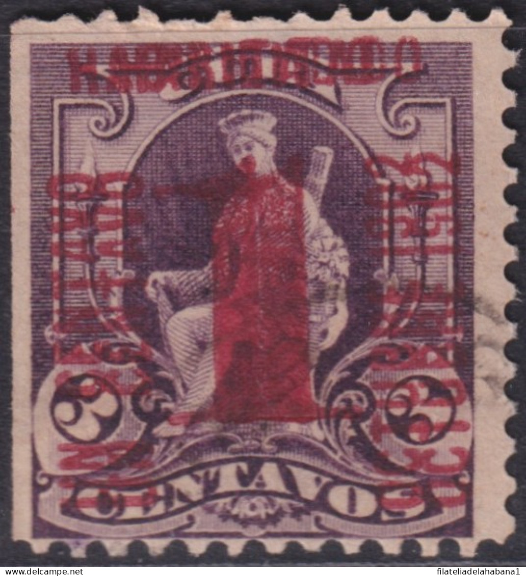 1902-156 CUBA REPUBLICA 1902 1c S. 3c DOUBLE OVERPRINT FORGERY. - Ungebraucht