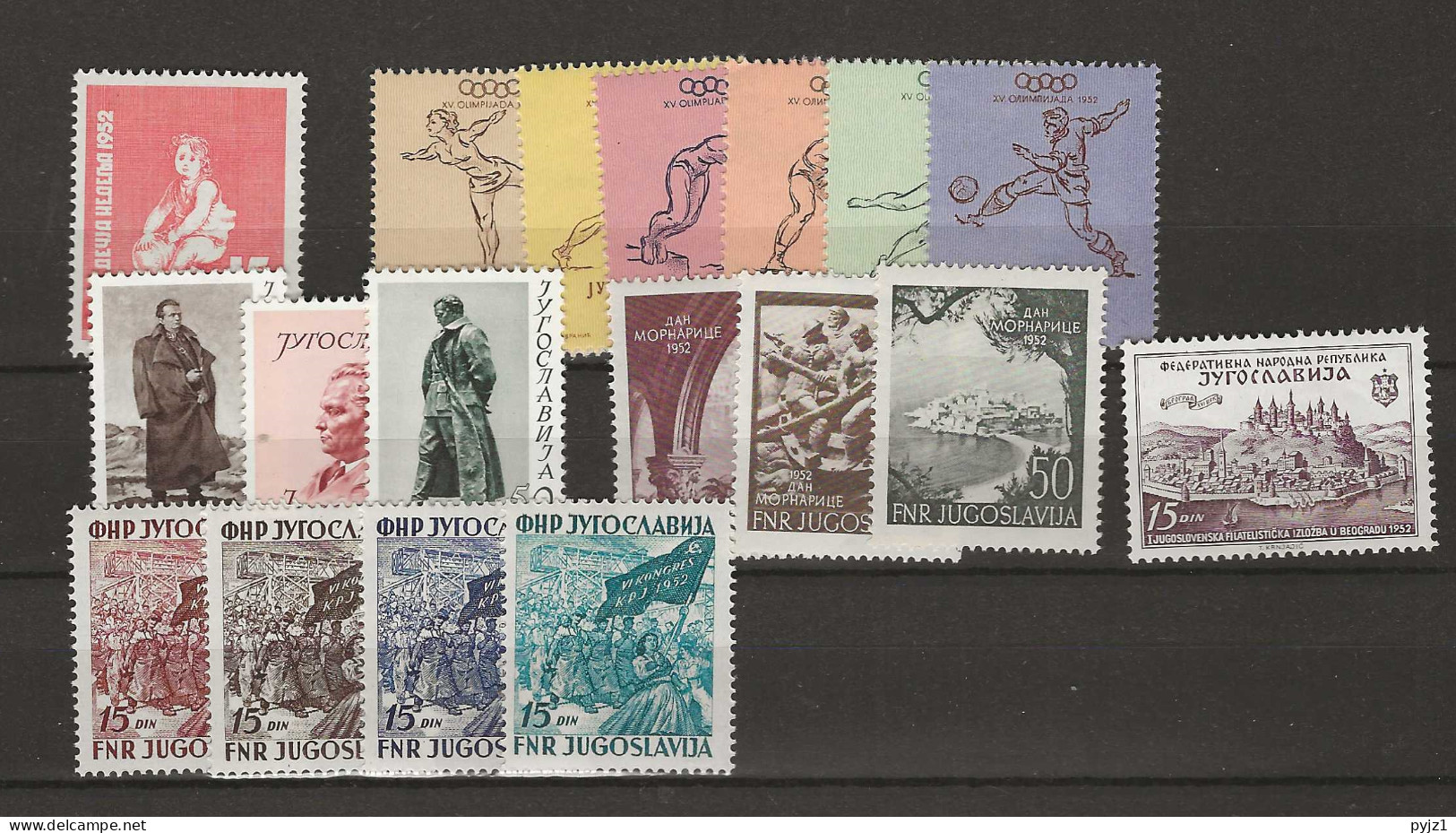 1952 MNH Yugoslavia Year Collection Postfris** - Komplette Jahrgänge