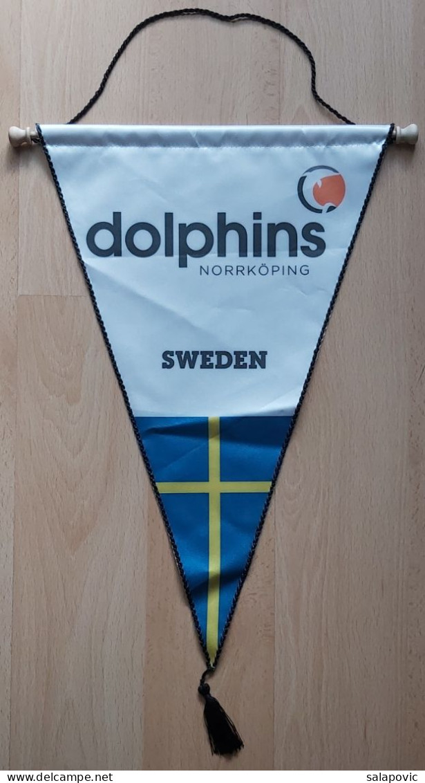 Norrköping Dolphins Sweden Basketball Club  PENNANT, SPORTS FLAG ZS 4/20 - Kleding, Souvenirs & Andere