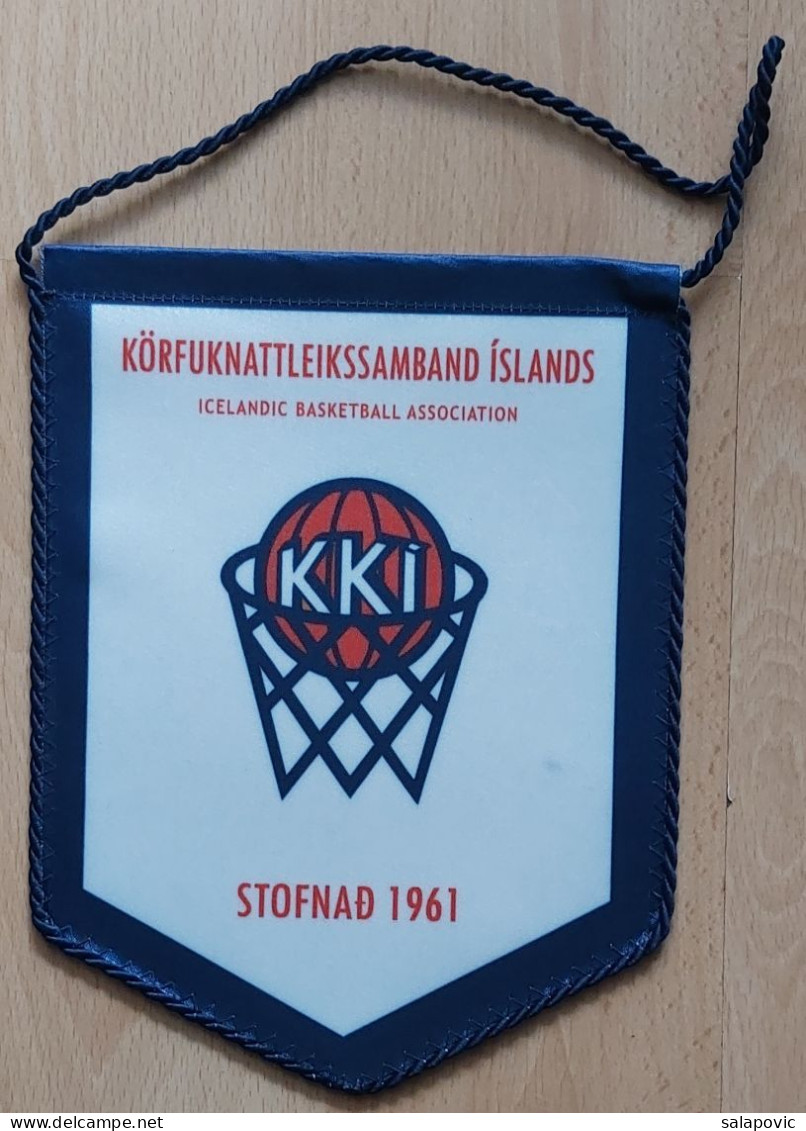 KKI Icelandic Basketball Association Iceland PENNANT, SPORTS FLAG ZS 4/20 - Kleding, Souvenirs & Andere