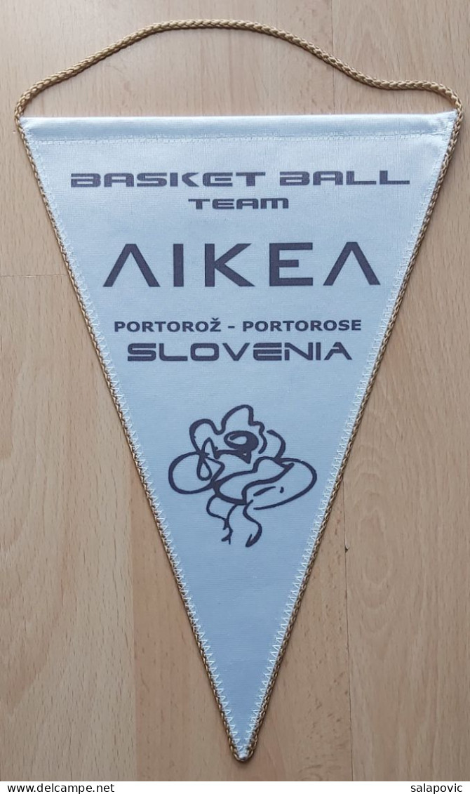 Basketball Team ΛΙΚΕΛ Portoroz Slovenia PENNANT, SPORTS FLAG ZS 4/14 - Kleding, Souvenirs & Andere