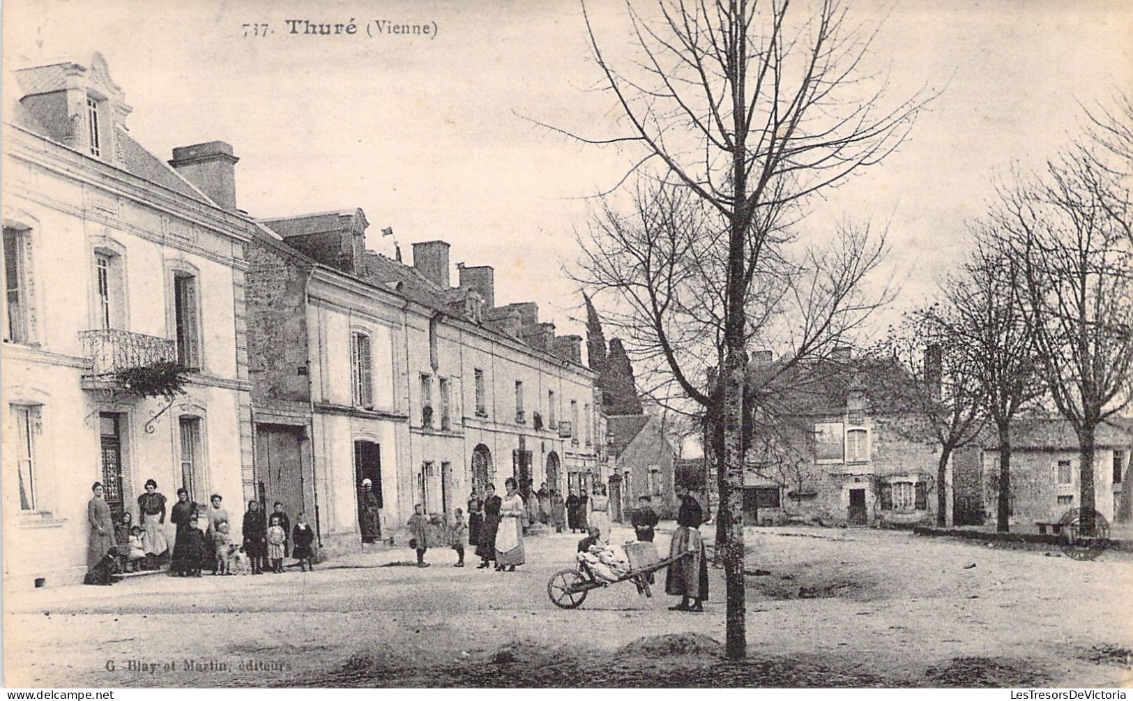 FRANCE - 86 - THURE - Brouette - Place Du Village - Carte Postale Ancienne - Autres & Non Classés