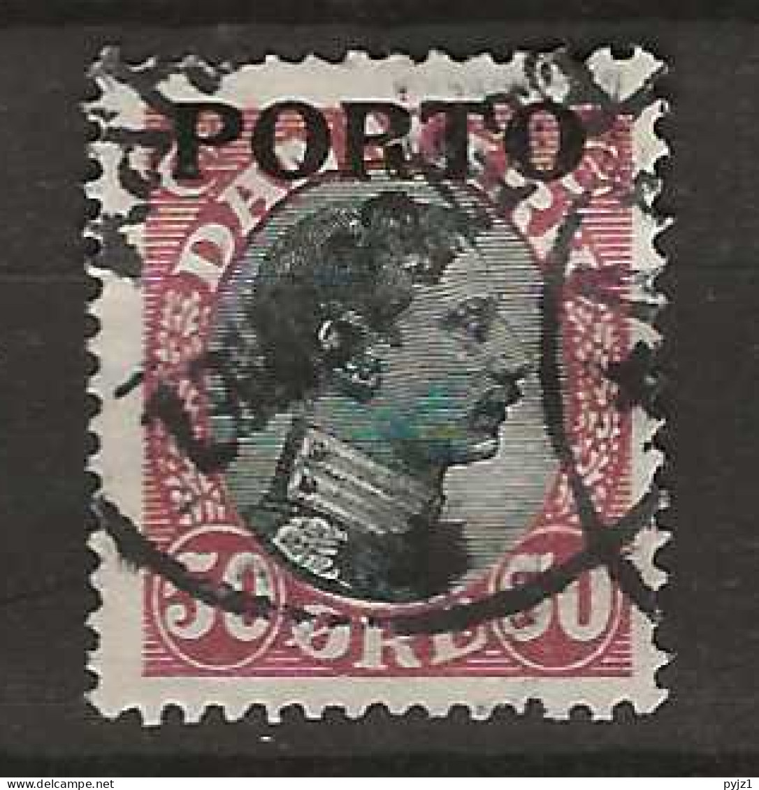 1921 USED Danmark Porto 7 - Strafport