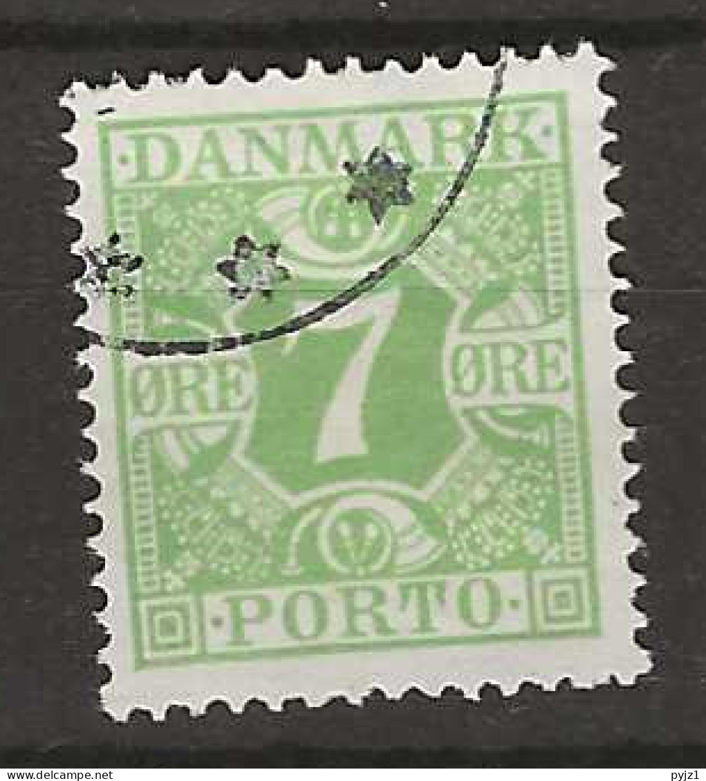 1921 USED Danmark Porto 12 - Portomarken