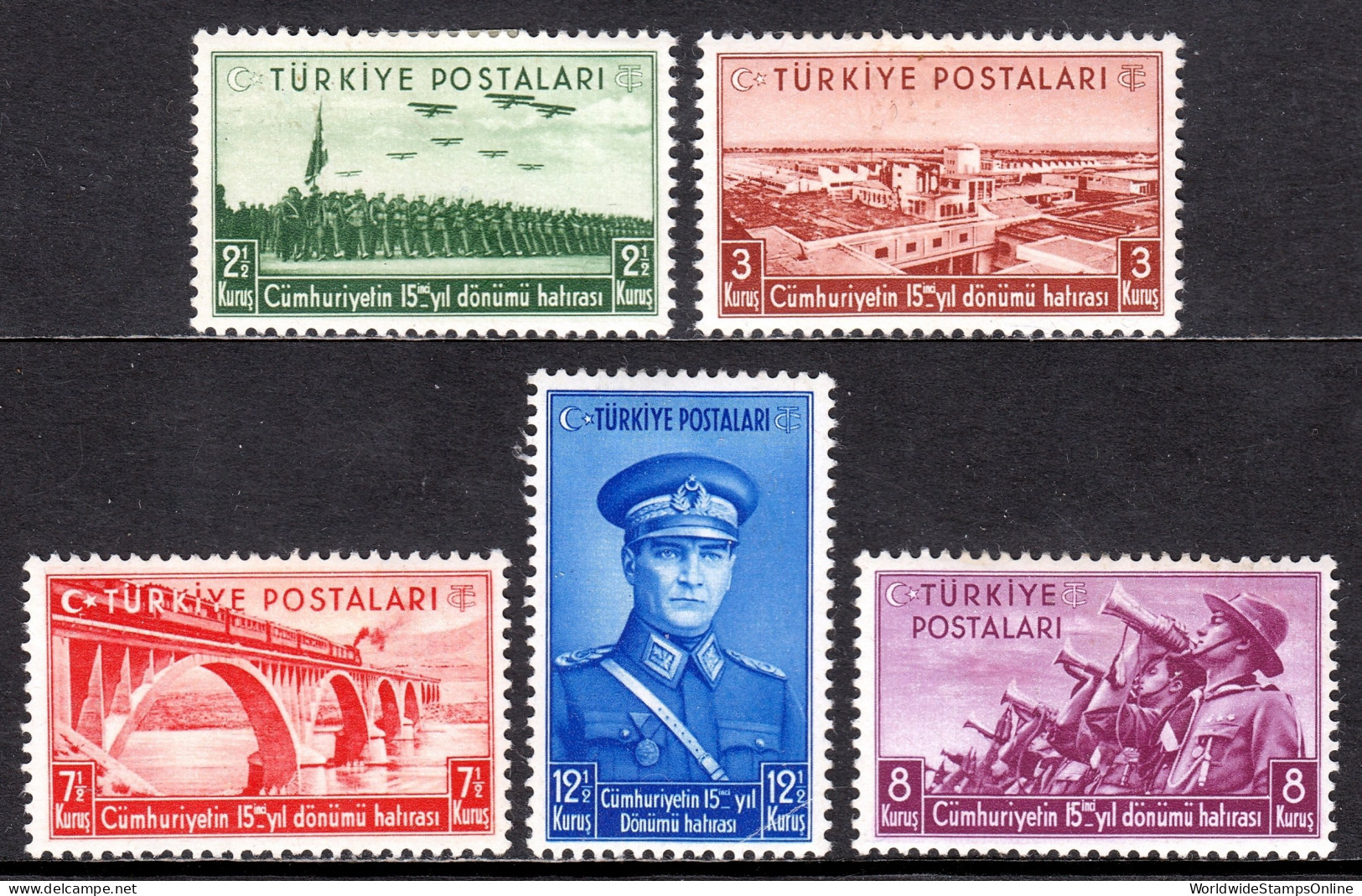 Turkey - Scott #805//810 - MH - Short Set, See Description - SCV $8.40 - Nuovi