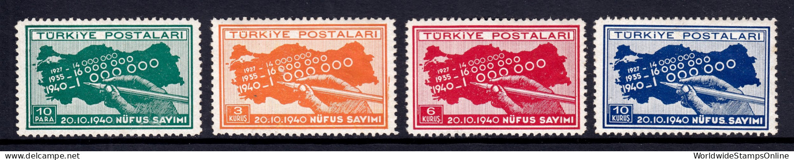 Turkey - Scott #851-854 - MH - SCV $5.50 - Unused Stamps