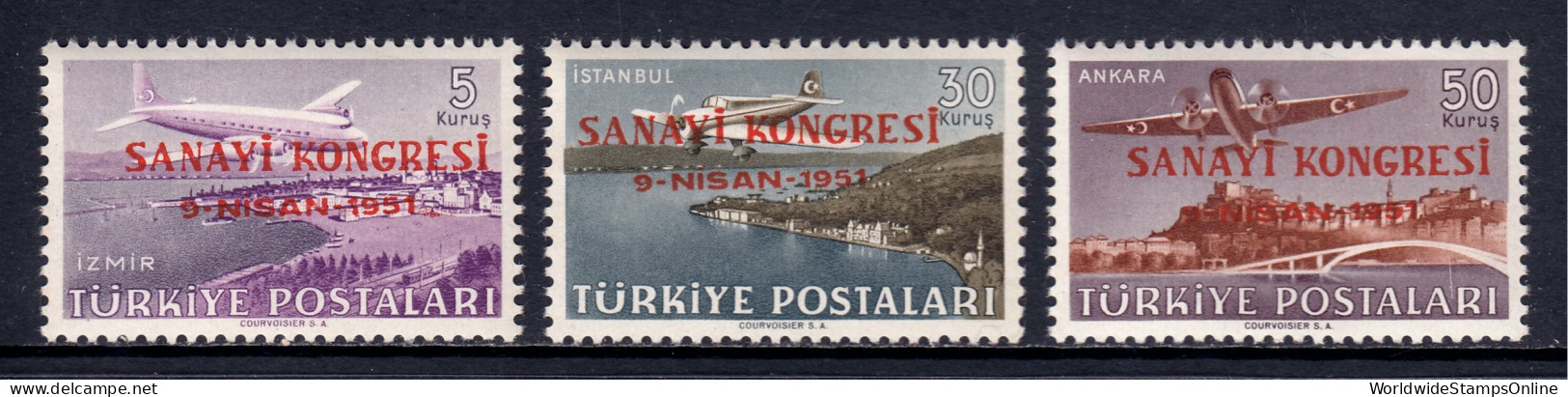 Turkey - Scott #C19-C21 - MNH - SCV $6.00 - Airmail