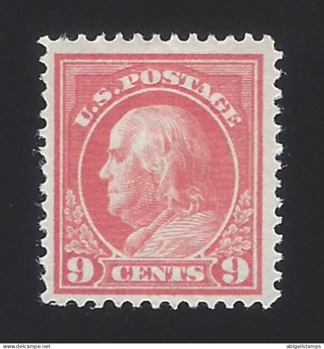 US #415 1912-14 Salmon Red WMK 190 Perf 12 Mint OG LH F-VF SCV $50 - Unused Stamps