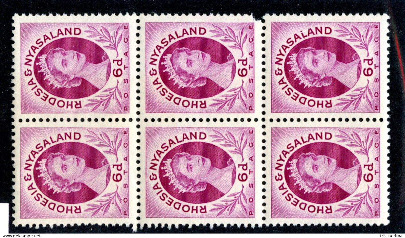 ( 1652 BCx) 1954 SG#7 Mnh (Sc#147) (Lower Bid- Save 20%) - Rhodesia & Nyasaland (1954-1963)
