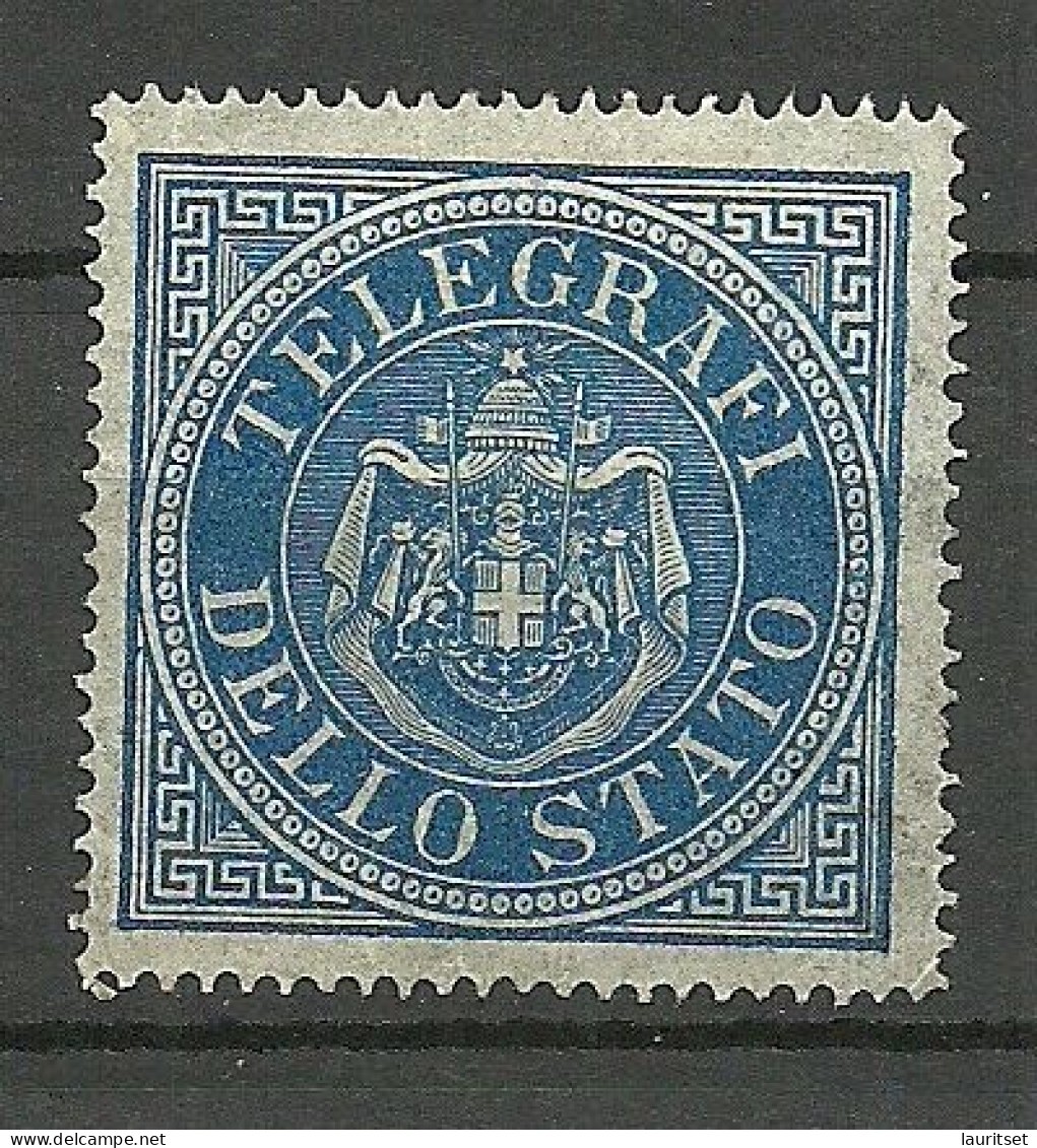 ITALIA ITALY Telegraph Seal 1895 Sigillo Telegrafi Dello Stato Regno Italia (*) - Fiscali