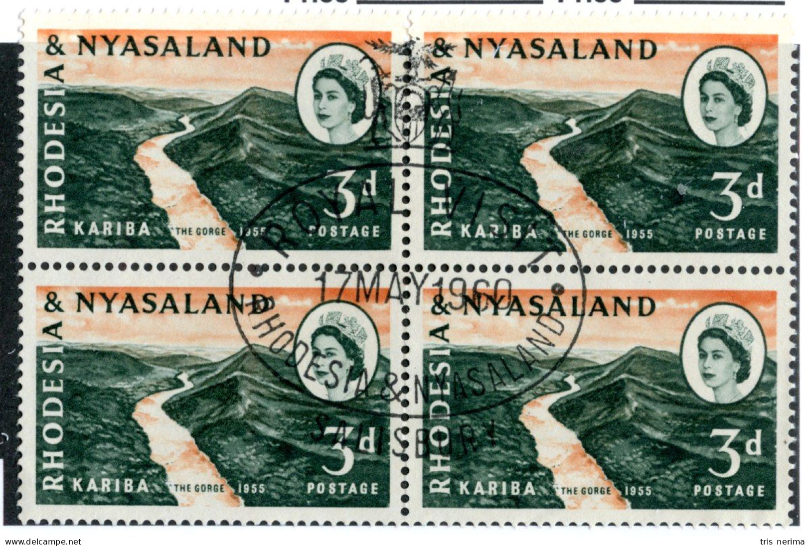 ( 1660 BCx) 1960 SG#32 1st Day Cancel (Sc#172) (Lower Bid- Save 20%) - Rhodesia & Nyasaland (1954-1963)