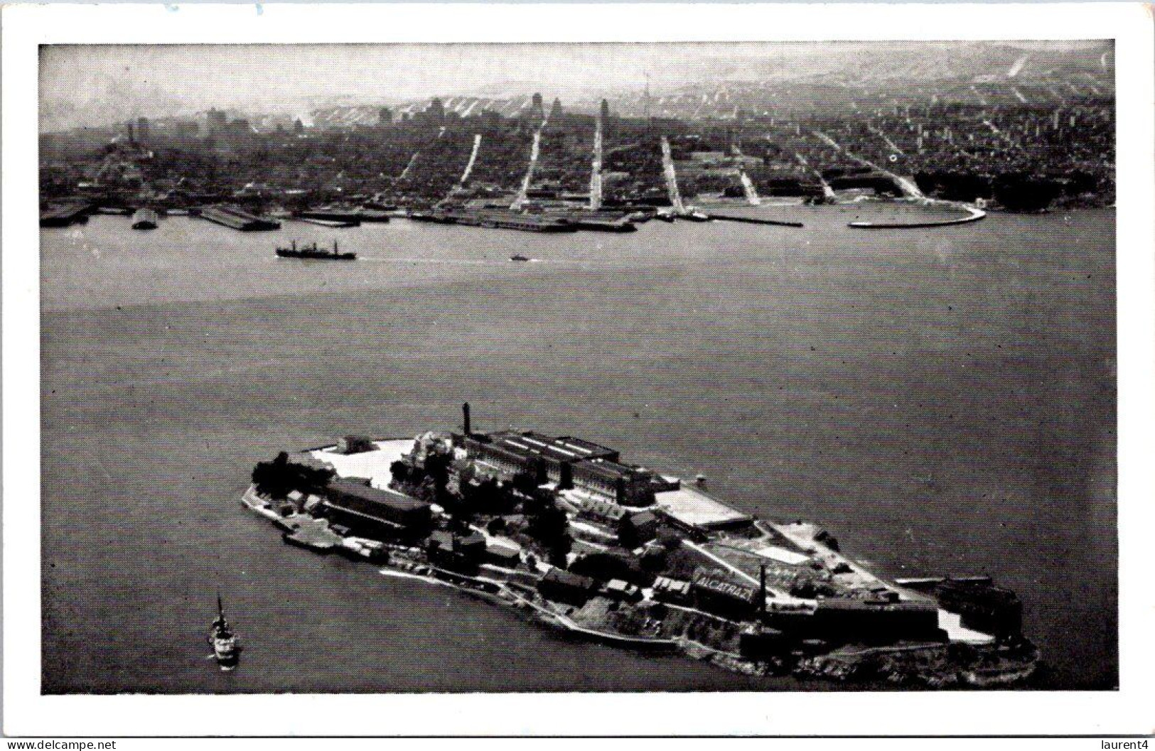 (2 P 39) VERY OLD -  USA (not Posted) B/W - San Francisco Alcatraz Prison - Goal (& City) - Prison