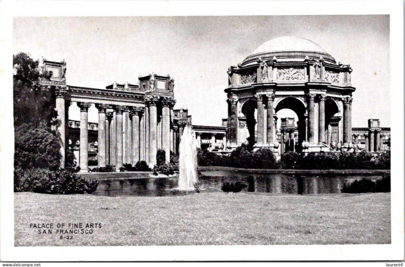 (2 P 39) VERY OLD -  USA (not Posted) B/W - San Francisco Palace Of Fine Art (museum) - Musées