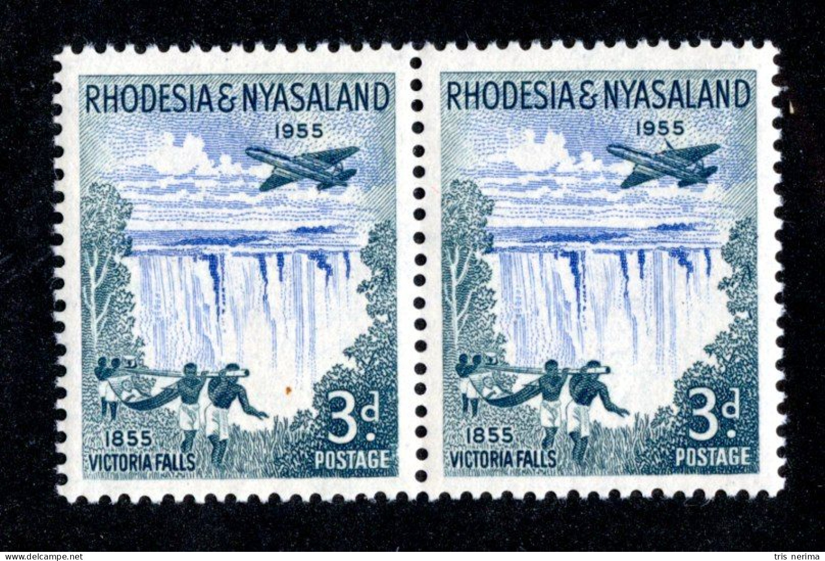( 1672 BCx) 1955 SG# 16a Wing Flaw Mnh ( Sc# N/l ) Lower Bid- Save 20% - Rhodesia & Nyasaland (1954-1963)