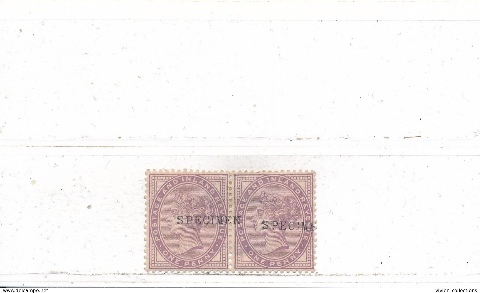 Grande Bretagne N° 72 Neuf En Paire Surchargé Specimen - Nuovi