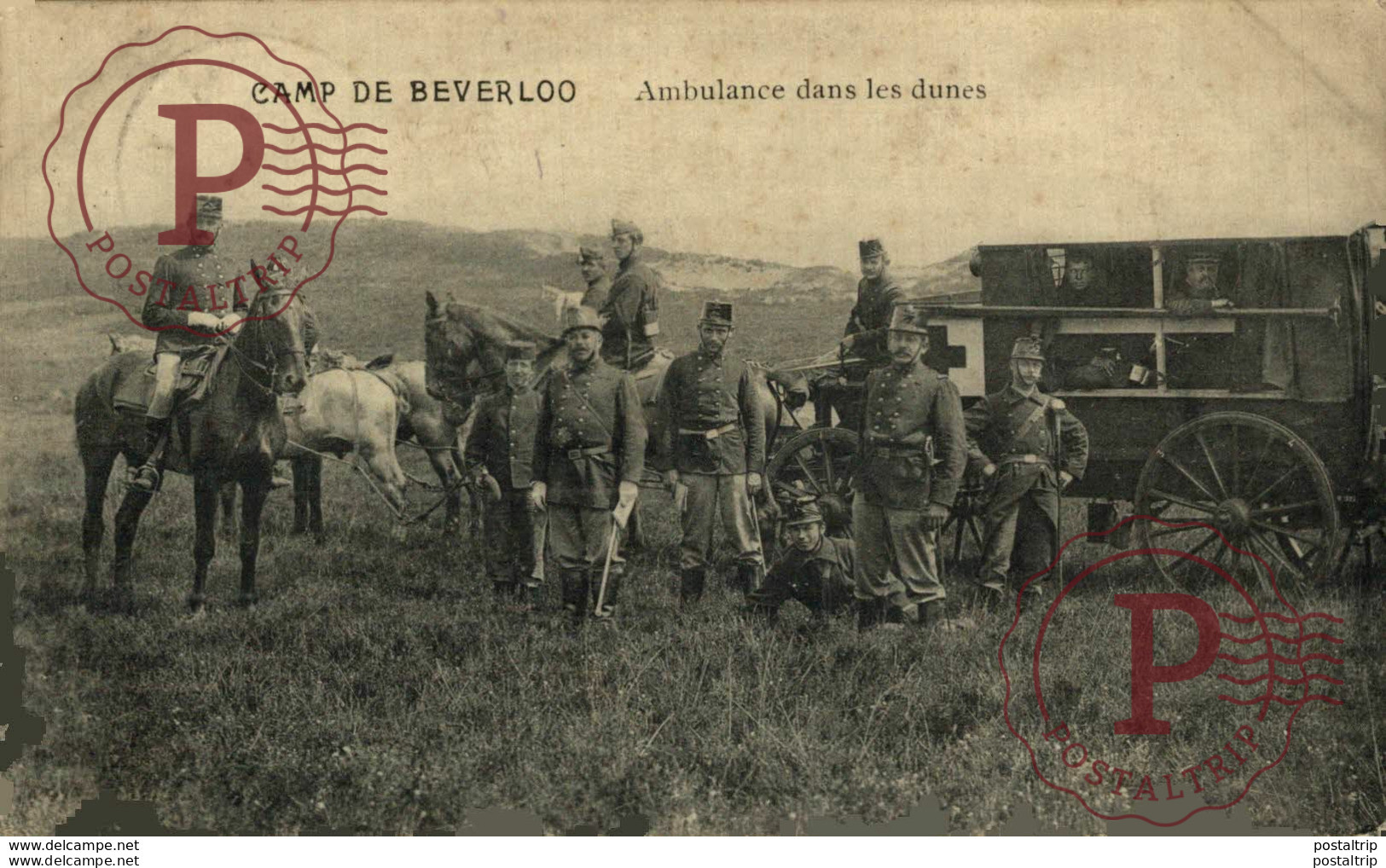 AMBULANCE DANS LES DUNES    LEOPOLDSBURG BOURG LEOPOLD Camp De BEVERLOO KAMP WWICOLLECTION - Leopoldsburg (Camp De Beverloo)