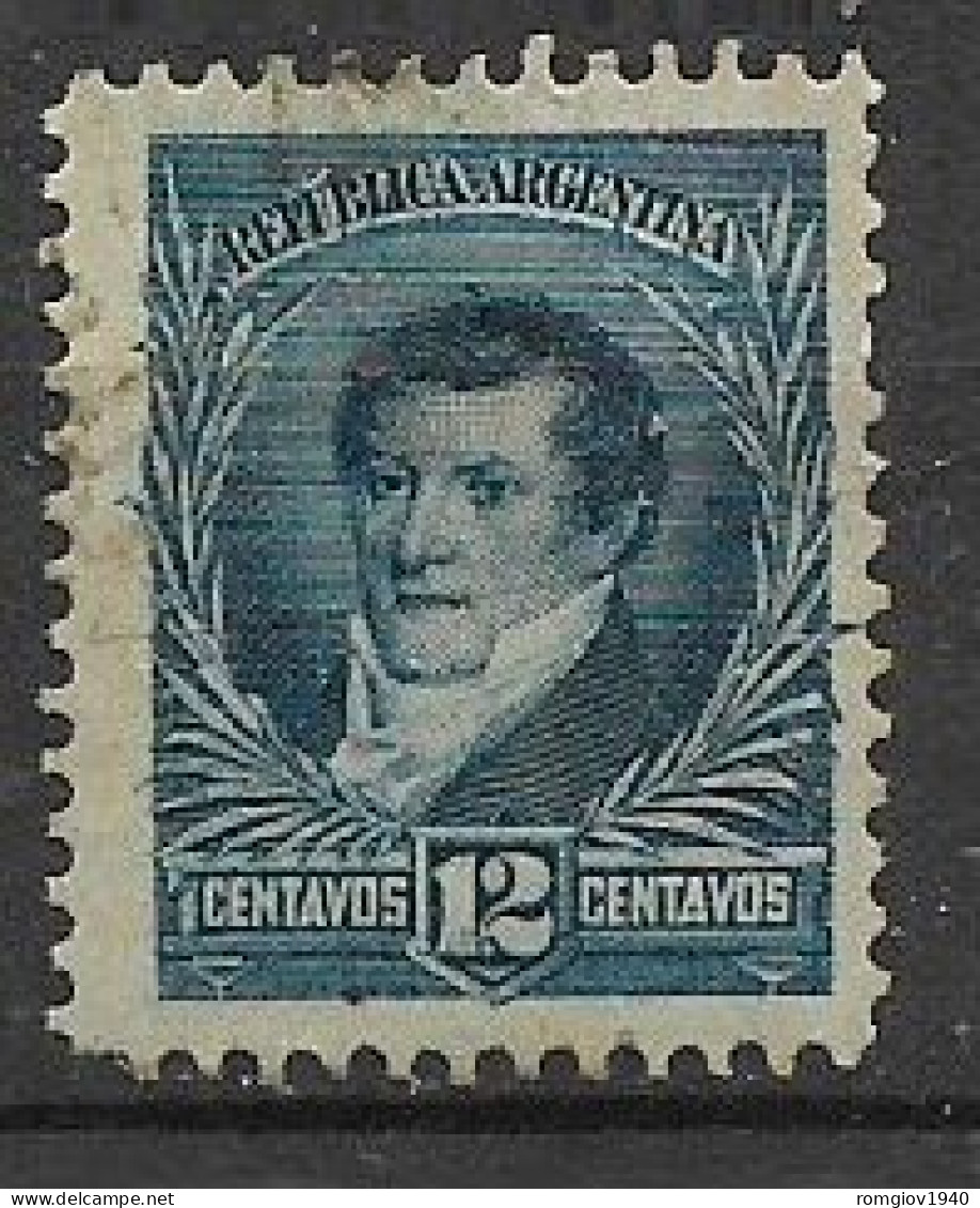 ARGENTINA 1892-1898 SERIE ORDINARIA PERSONAGGI CELEBRI YVERT. 100 USATO VF - Usados