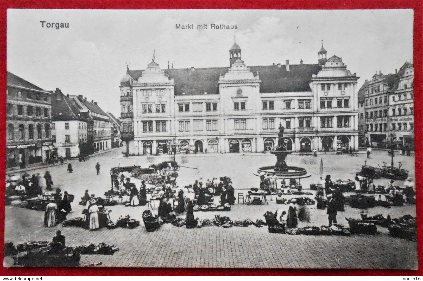 CPA Torgau. Markt Mit Rathaus. Allemagne - Torgau