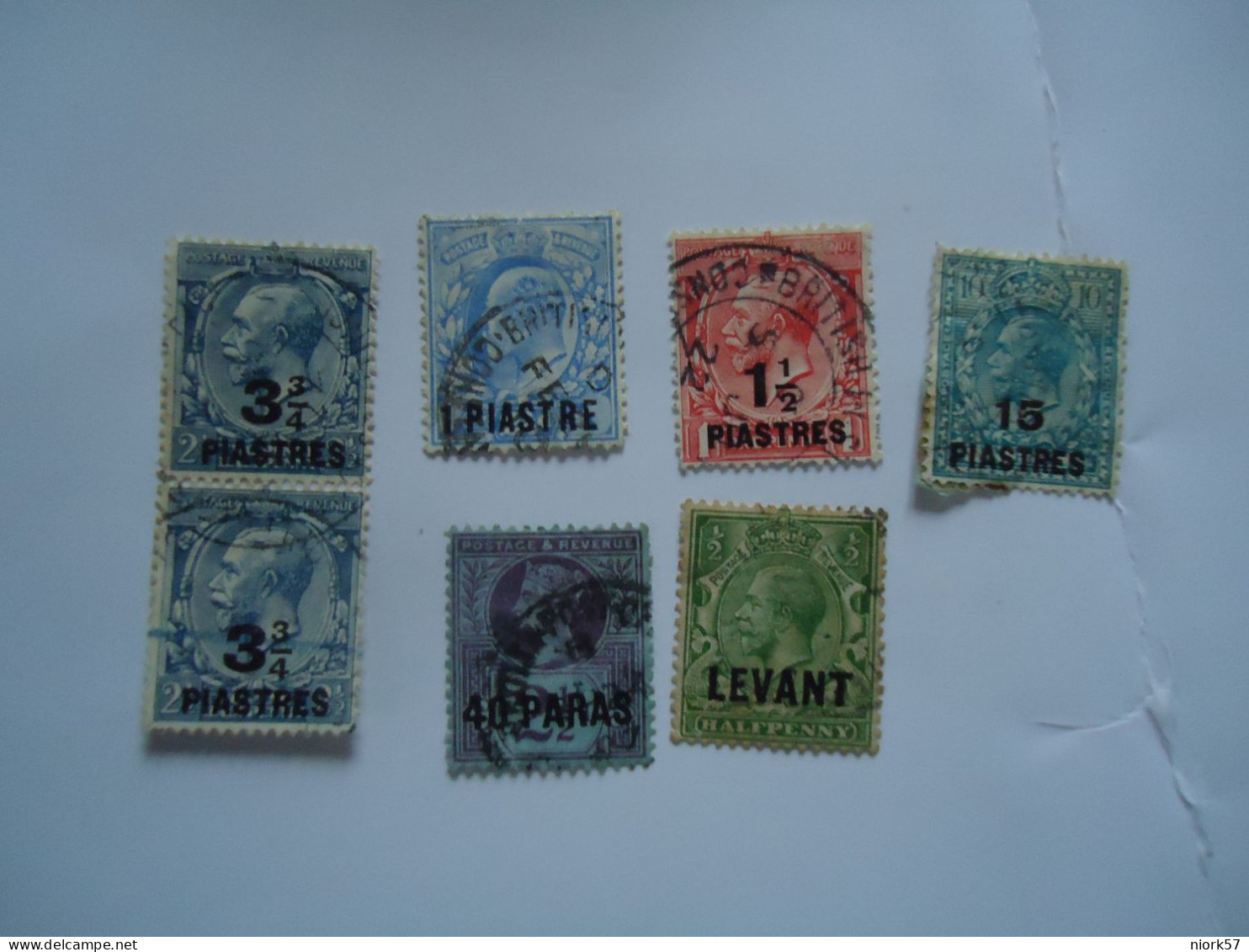 GREAT BRITAIN  USED   LEVANT  TURKEY  OVERPRINT  LOT 7 - Brits-Levant