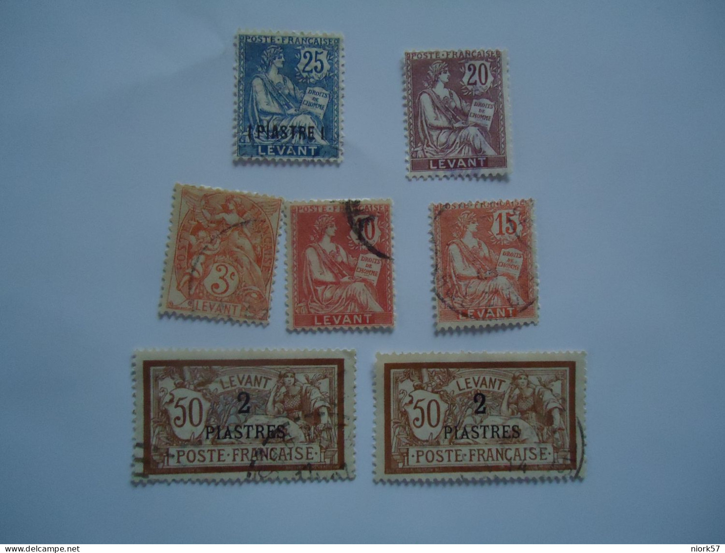 FRANCE  LEVANT   USED     STAMPS POSTMARK  LOT 7 - Otros & Sin Clasificación