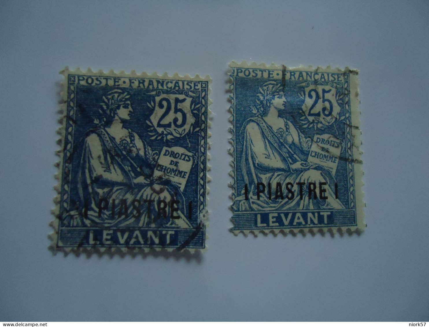 FRANCE  LEVANT   USED     STAMPS POSTMARK   DIFFERENT COLOURS - Other & Unclassified